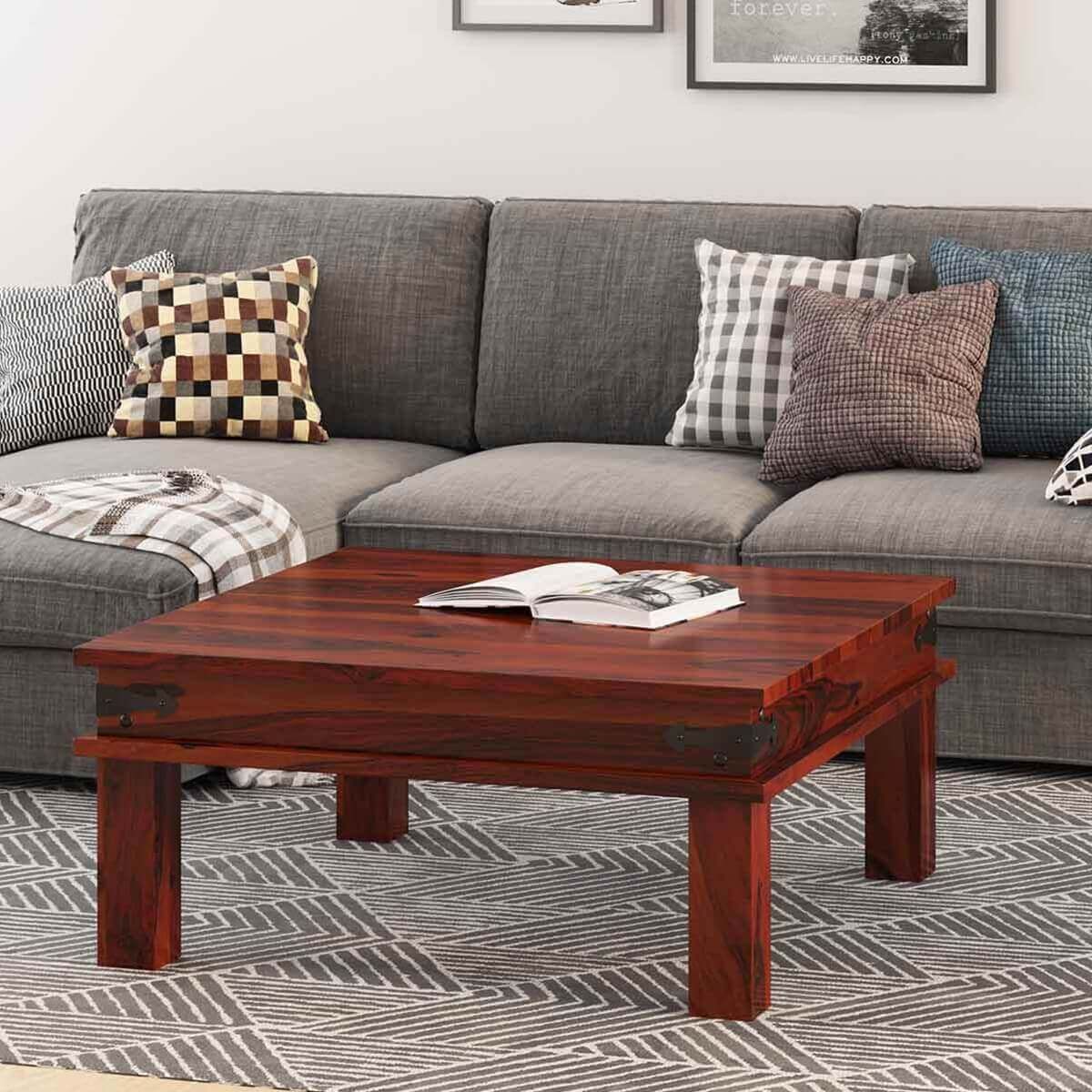 Altamont Transitional Solid Wood Square Coffee Table In Transitional Square Coffee Tables (Photo 1 of 15)