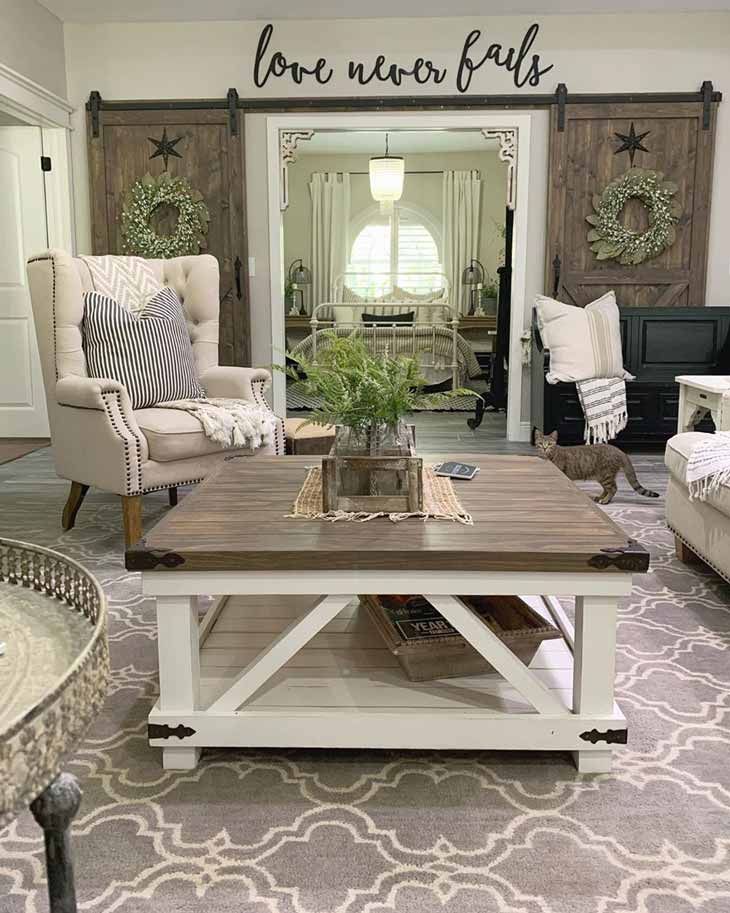 Amazing Farmhouse Coffee Tables You'll Love – Farmhousehub Regarding Modern Farmhouse Coffee Table Sets (View 15 of 15)
