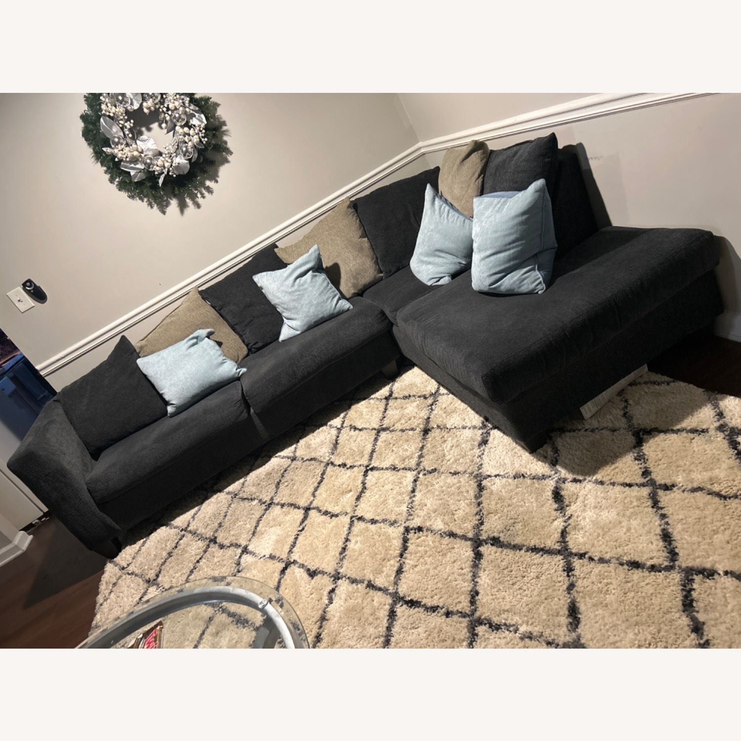 Ashley Furniture Dark Grey Sectional Sofa – Aptdeco Inside Dark Gray Sectional Sofas (Photo 4 of 15)