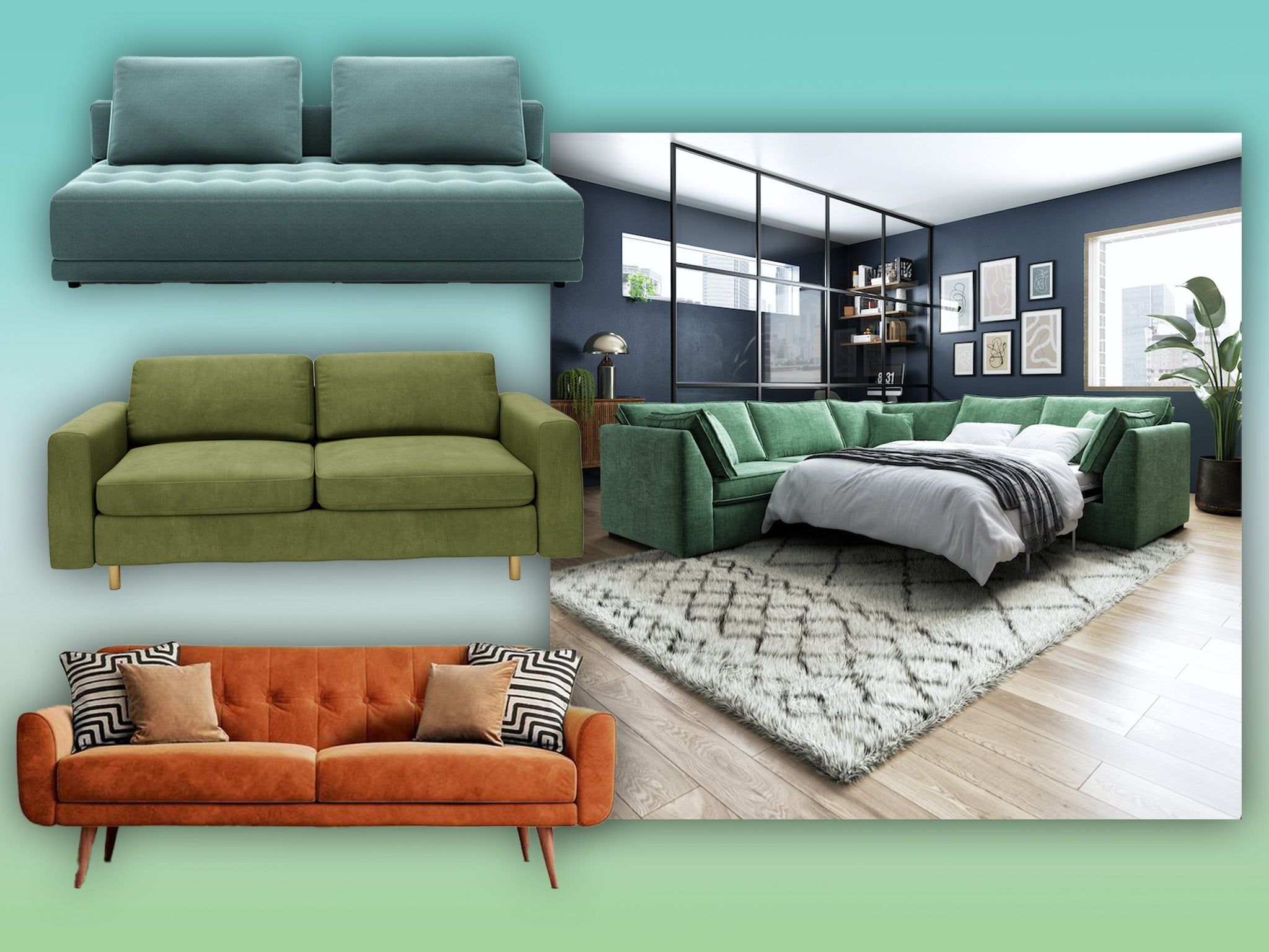 Best Sofa Beds 2023: Cheap, Corner And Space Saving Options | The  Independent Within 2 In 1 Foldable Children&#039;s Sofa Beds (View 10 of 15)
