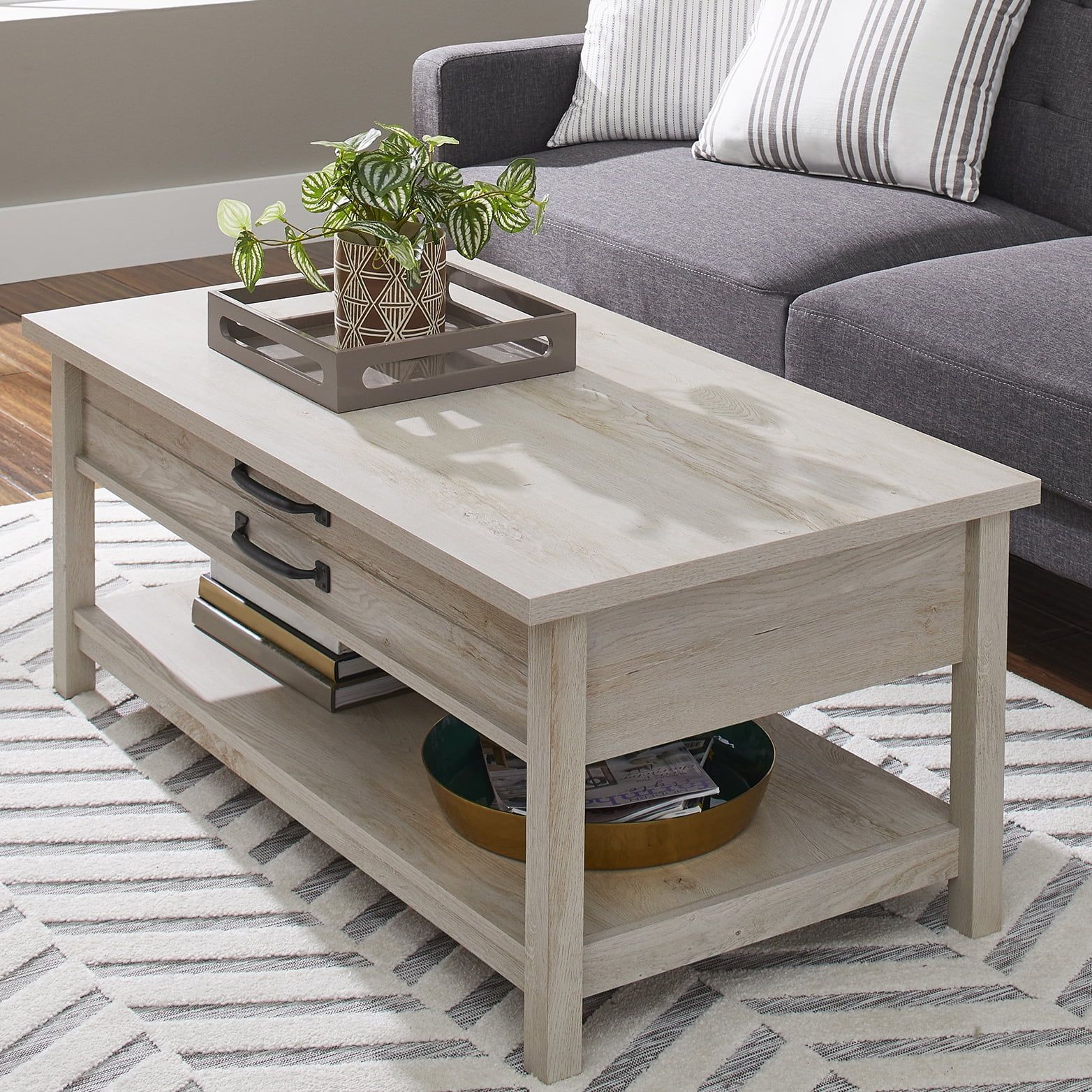 Better Homes & Gardens Modern Farmhouse Rectangle Lift Top Coffee Table With Regard To Modern Farmhouse Coffee Tables (Photo 6 of 15)