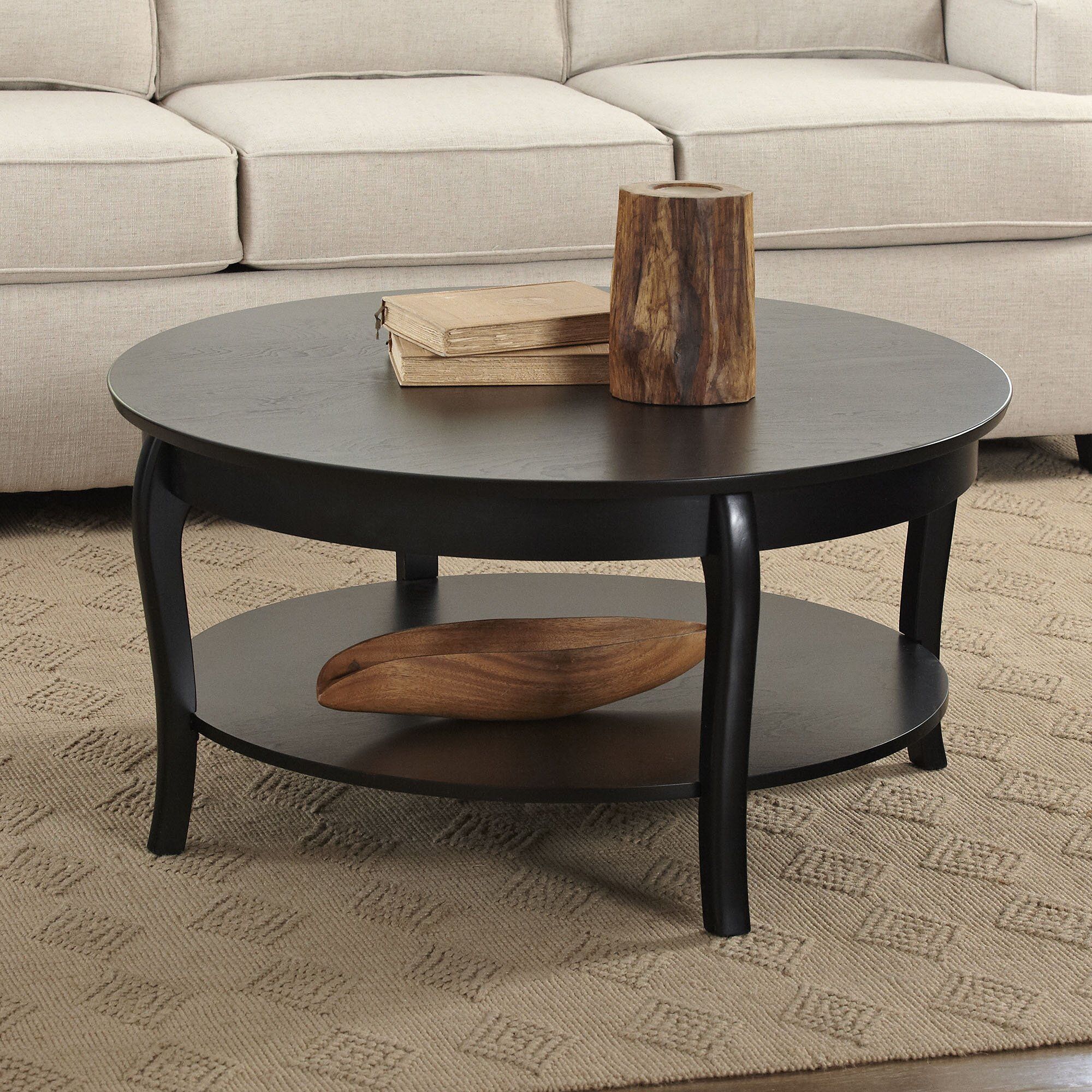 Birch Lane Alberts Round Coffee Table & Reviews | Wayfair With Regard To Round Coffee Tables (Photo 14 of 15)