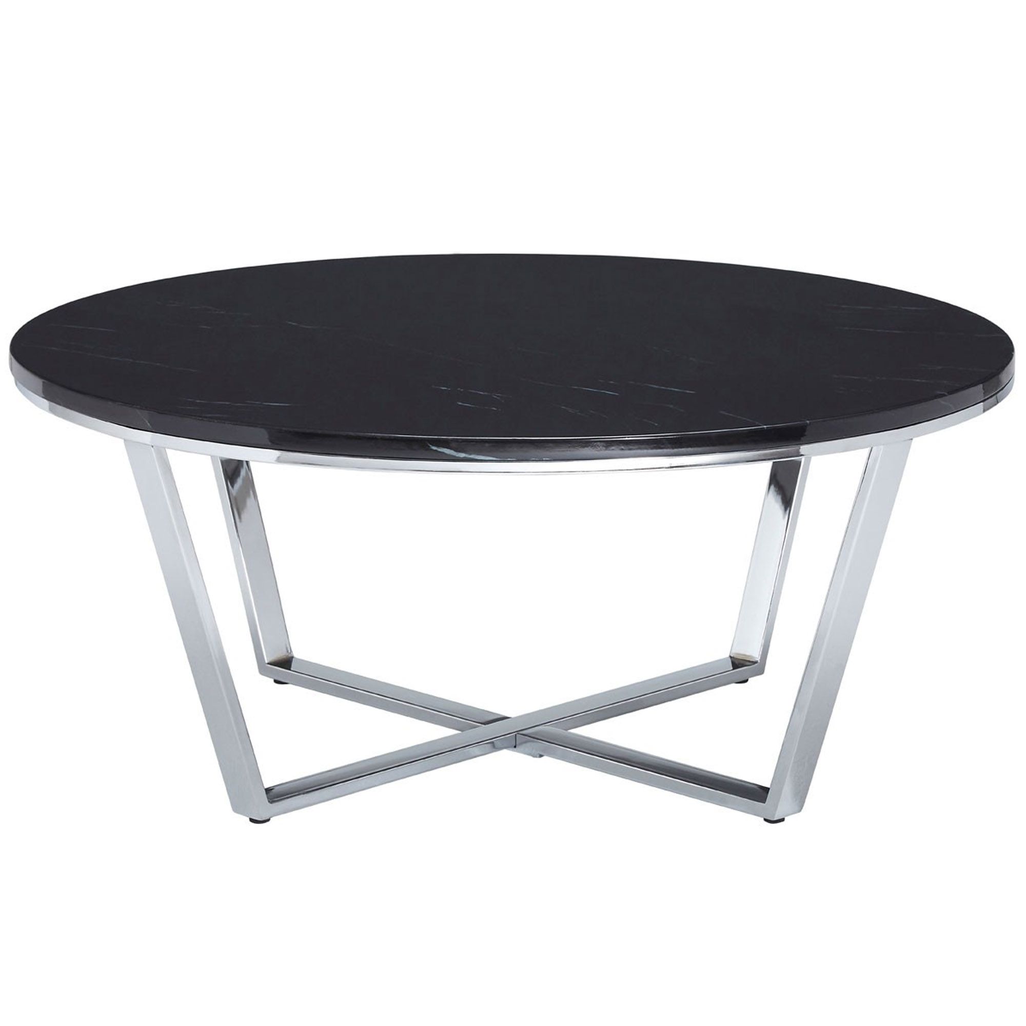 Black Allure Round Coffee Table | Modern & Contemporary Furniture Throughout Full Black Round Coffee Tables (Photo 14 of 15)