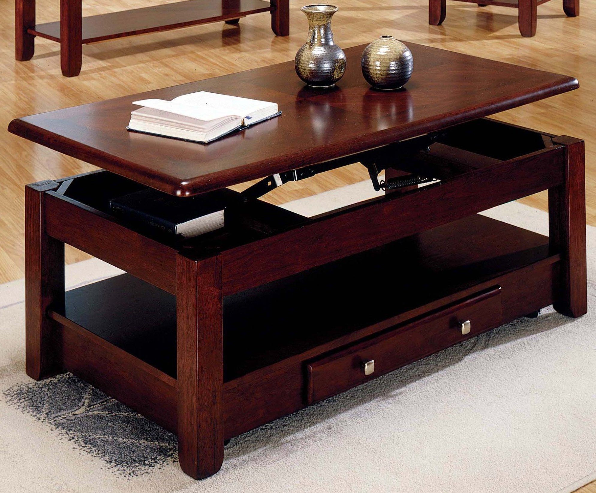 Cherry Wood Coffee Table Design Images Photos Pictures Within Wood Lift Top Coffee Tables (View 7 of 15)