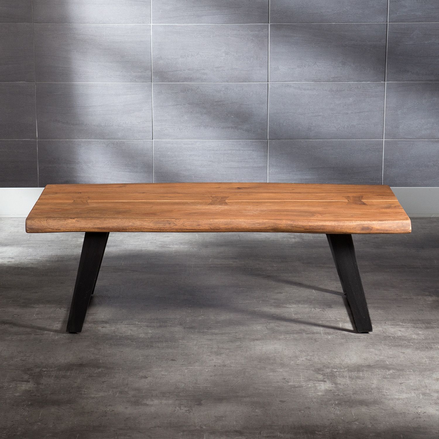 Coffee Table + Metal Legs (light Brown) – Artemano – Touch Of Modern In Coffee Tables With Metal Legs (View 3 of 15)