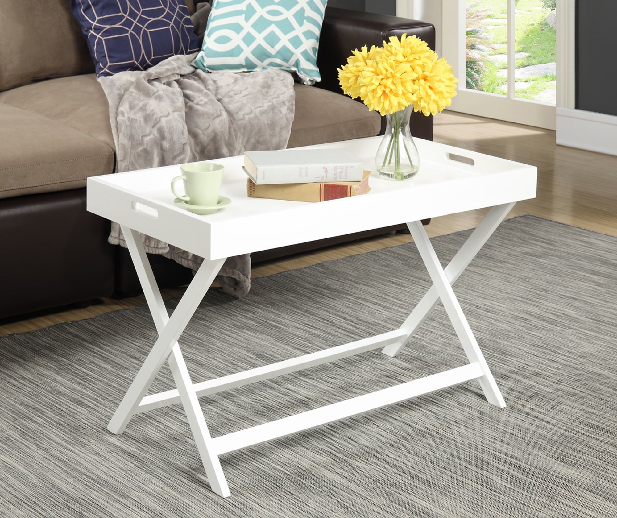 Convenience Concepts Baja Coffee Table With Removable Tray – Walmart In Detachable Tray Coffee Tables (Photo 5 of 15)