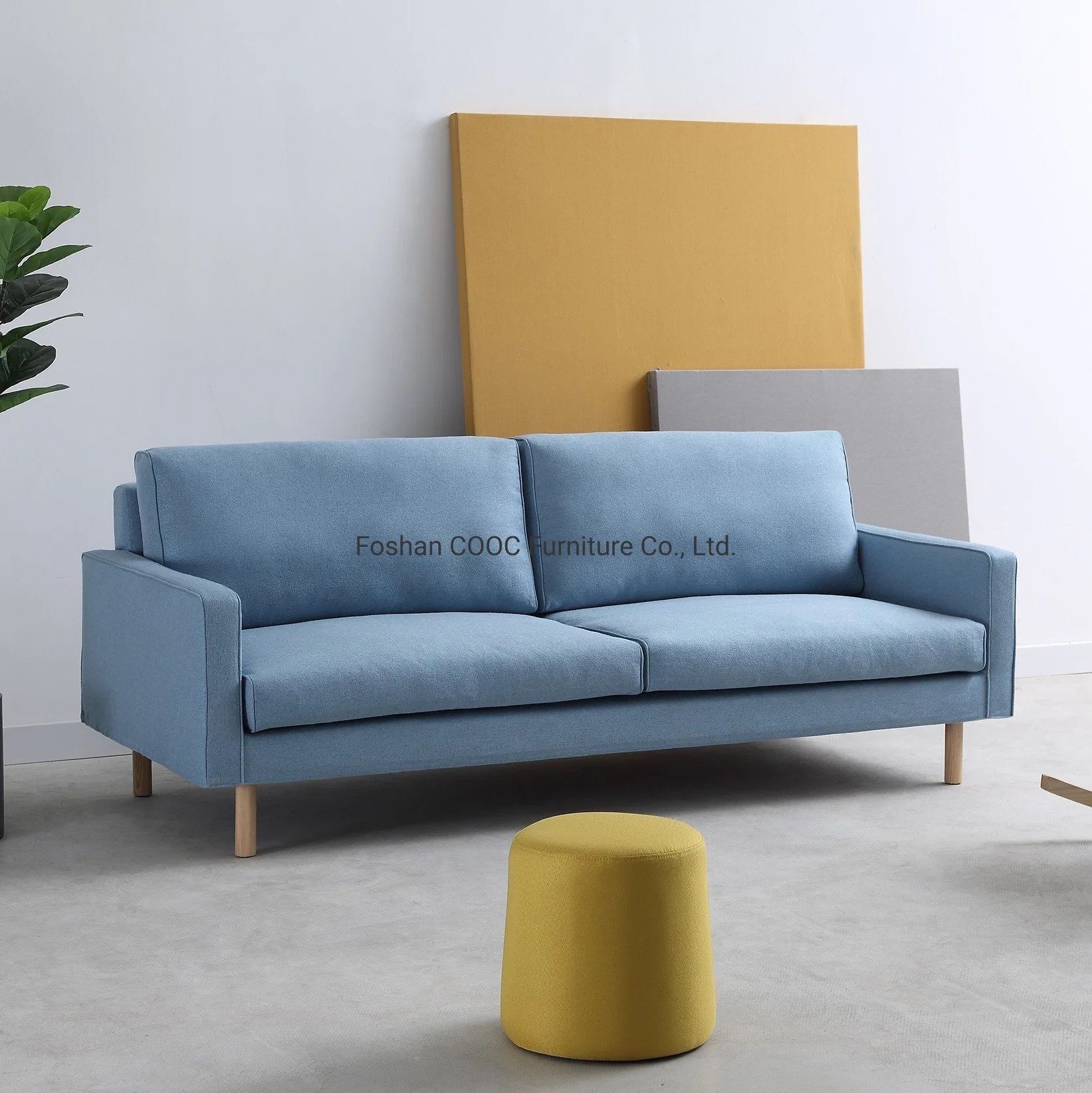 Cooc Best Chinese Wholesale Nordic Design Blue Linen Couches Sofa Set Modern  Fabric Sofa Apartment Living Room Home Furniture – China Sofa, Fabric Sofa  | Made In China Throughout Modern Blue Linen Sofas (View 11 of 15)