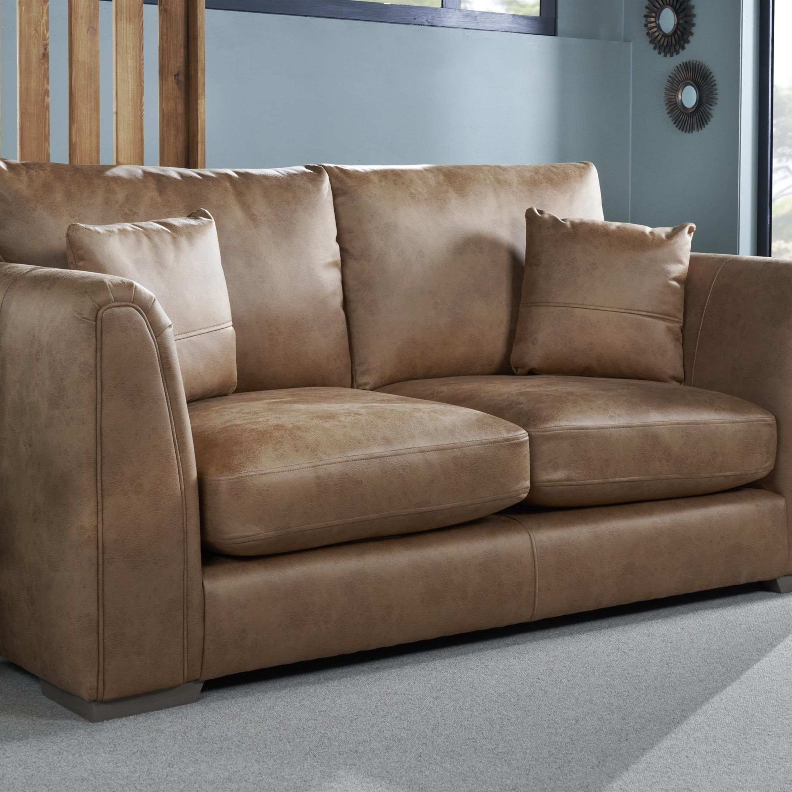 Endurance Xavier Faux Leather 2 Seater Sofa Inside Faux Leather Sofas (View 4 of 15)