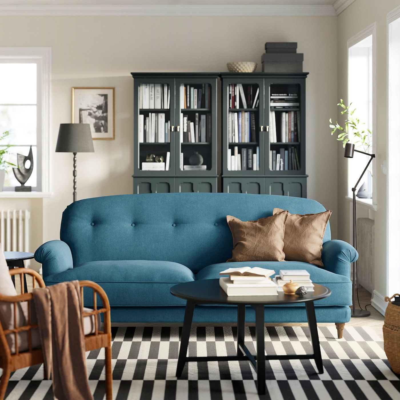 Esseboda 3 Seat Sofa, Tallmyra Blue – Ikea For Sofas In Blue (Photo 7 of 15)
