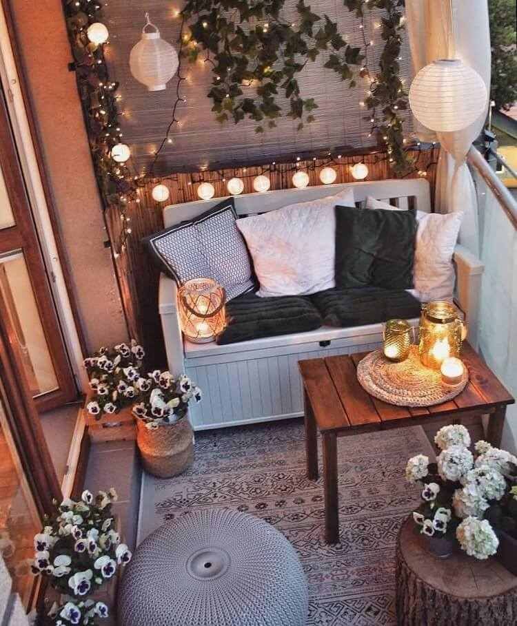 Fairy Lights On The Balcony – Create A Cozy Outdoor Space For The Family For Coffee Tables For Balconies (Photo 4 of 15)