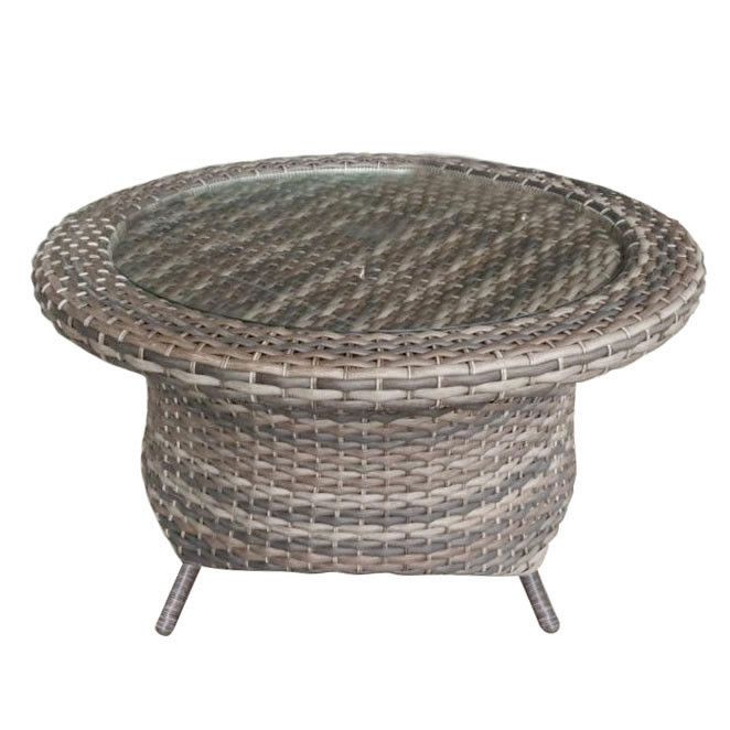 Forever Patio Aberdeen Round Wicker Coffee Table – Wicker Coffee Tables Pertaining To Outdoor Half Round Coffee Tables (View 6 of 15)