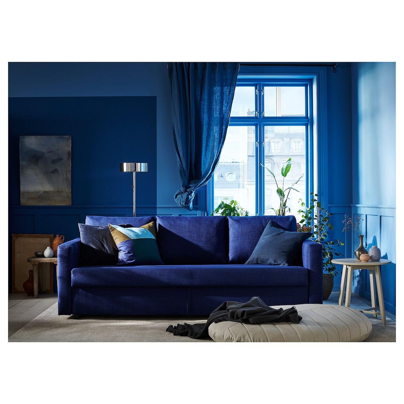 Friheten Sleeper Sofa, Skiftebo Blue – Ikea In Navy Sleeper Sofa Couches (Photo 10 of 15)
