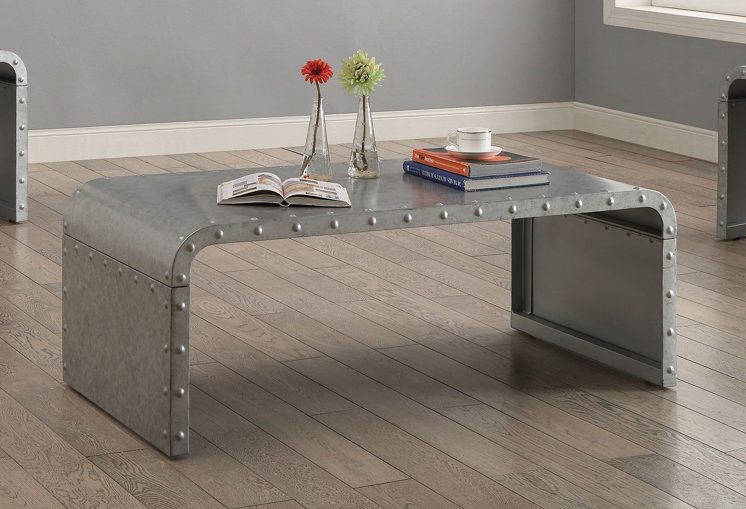 Galvanized Coffee Table – Best Coffee 2022 Throughout Metal 1 Shelf Coffee Tables (View 5 of 15)