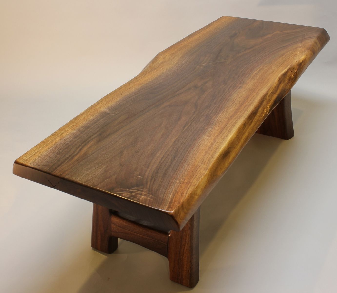 Hand Crafted Black Walnut Live Edge Coffee Tablej.r Signature With Walnut Coffee Tables (Photo 12 of 15)