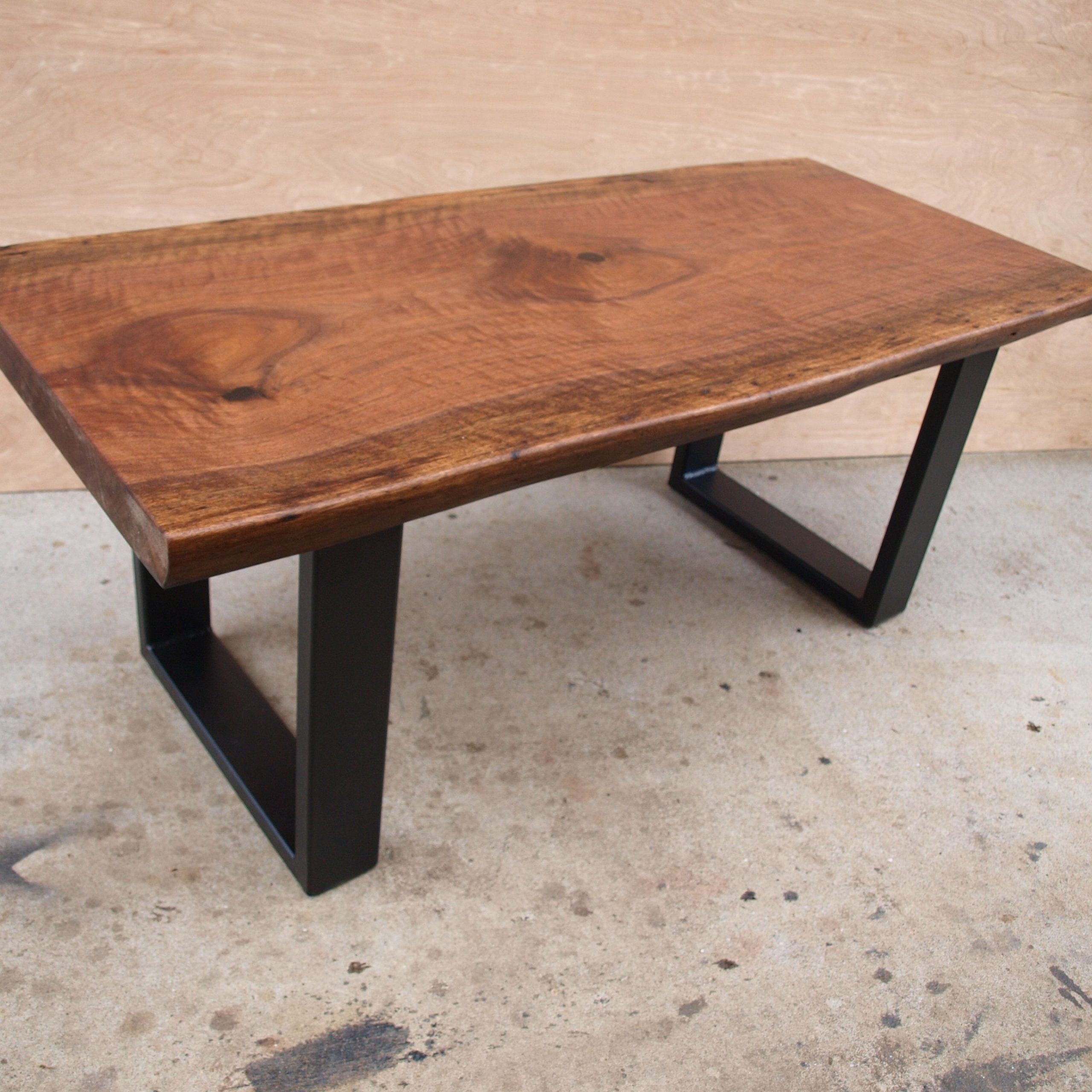 Hand Crafted Live Edge Walnut Coffee Tablewitness Tree Studios Throughout Walnut Coffee Tables (View 13 of 15)
