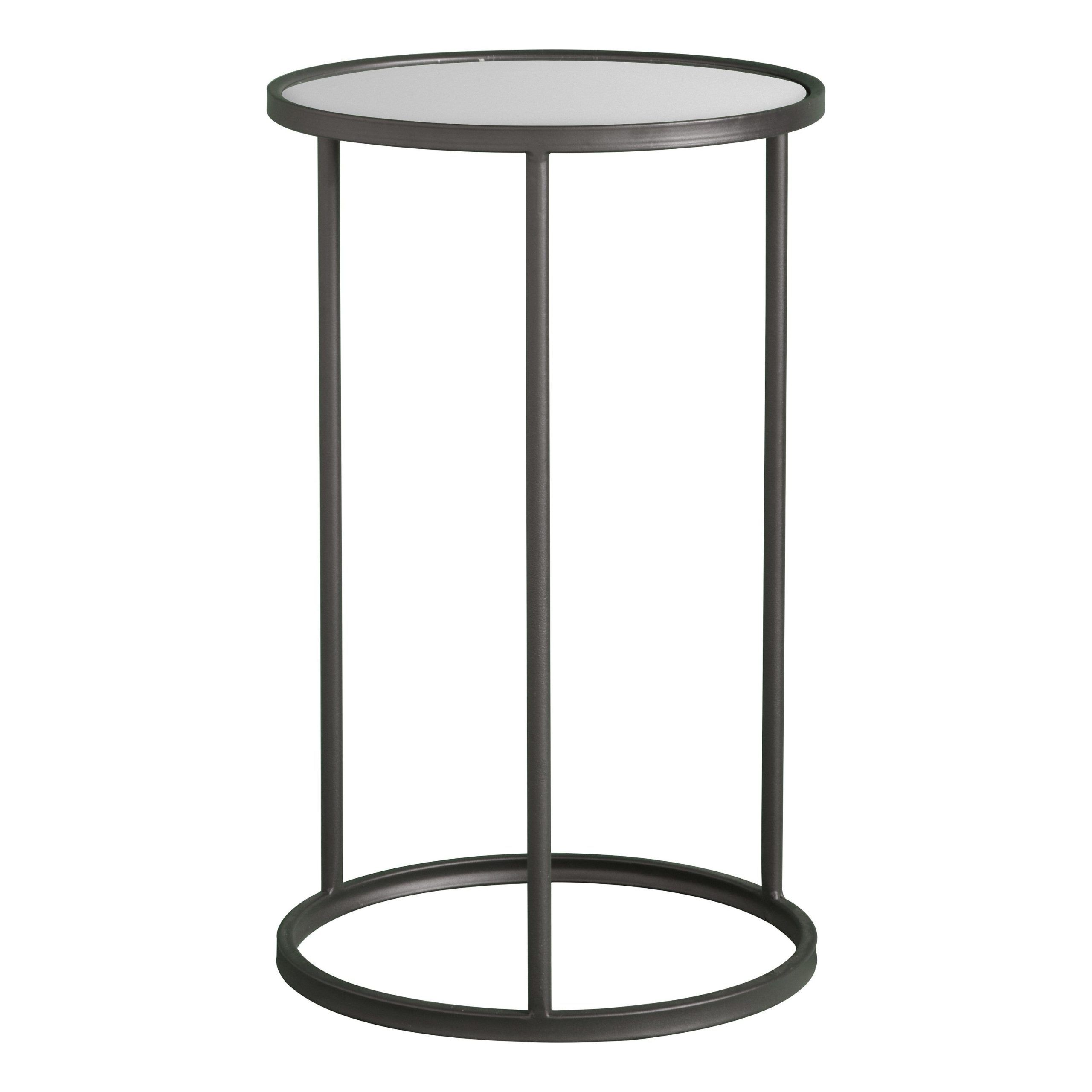 Huttone Side Table | Metal Side Table, Side Table, Mirror Side Table Pertaining To Metal Side Tables For Living Spaces (Photo 8 of 15)