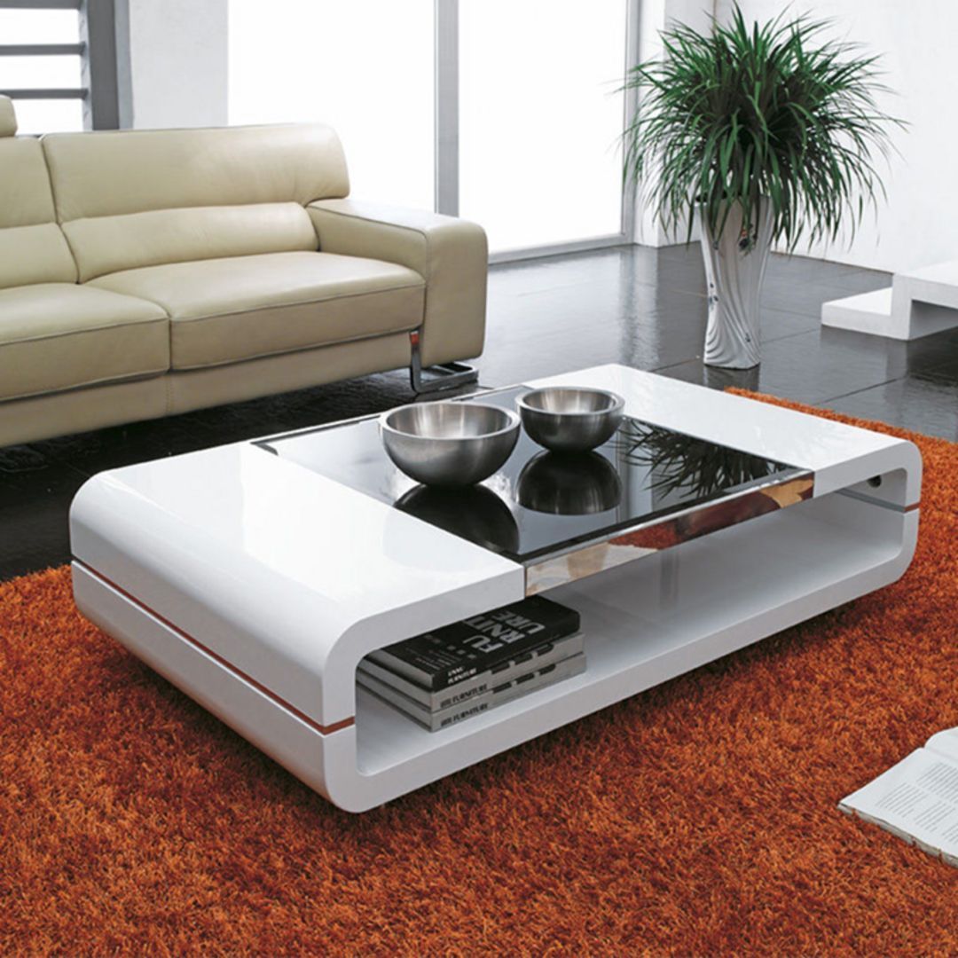 Impressive 30 Coffee Table Design For Your Living Room | Tea Table In White T Base Seminar Coffee Tables (View 7 of 15)