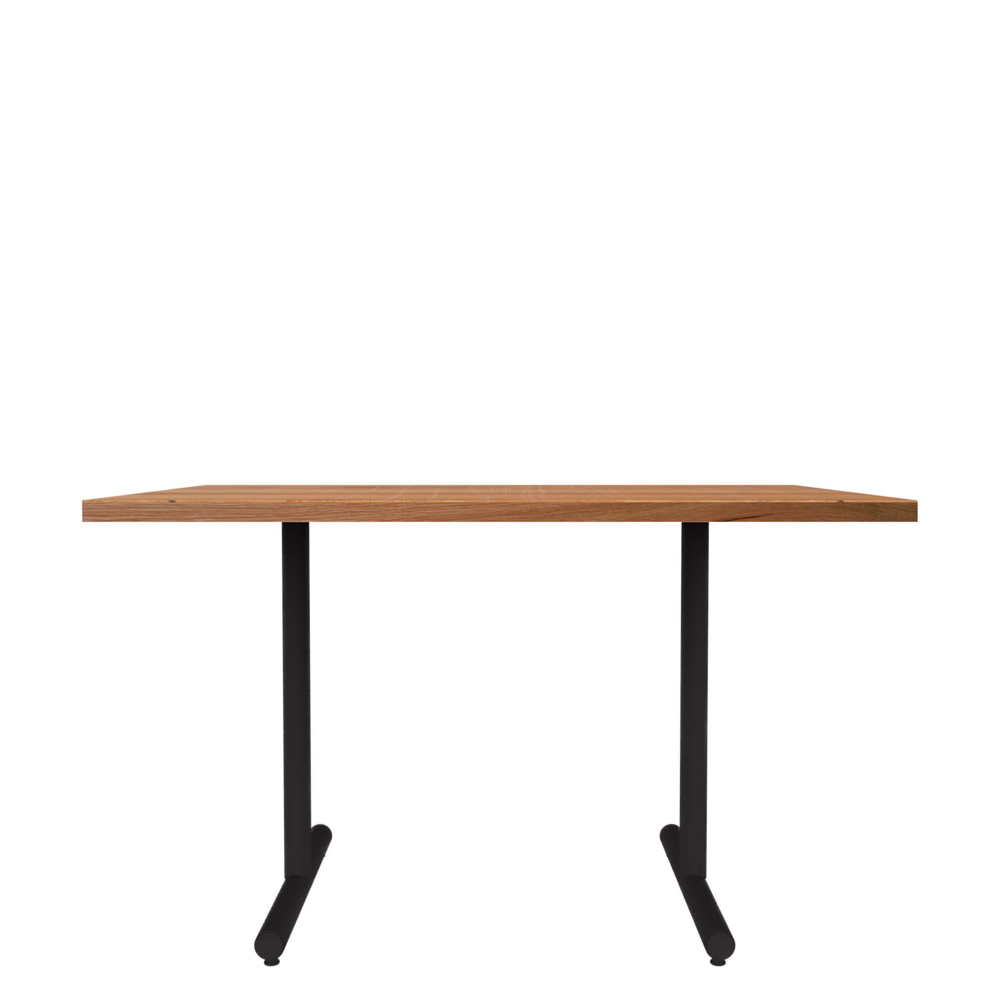 Industrial Welded T Table Base: 22" Wide | Crow Works In White T Base Seminar Coffee Tables (Photo 8 of 15)