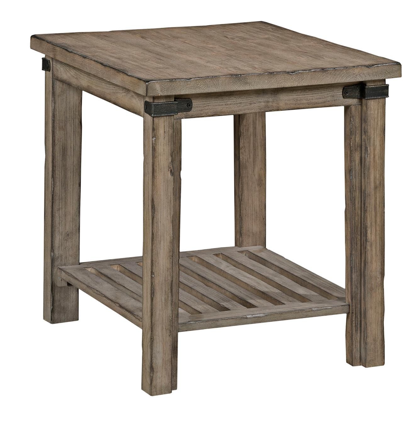 Kincaid Furniture Foundry 59 021 Rustic Weathered Gray End Table For Rustic Gray End Tables (View 8 of 15)