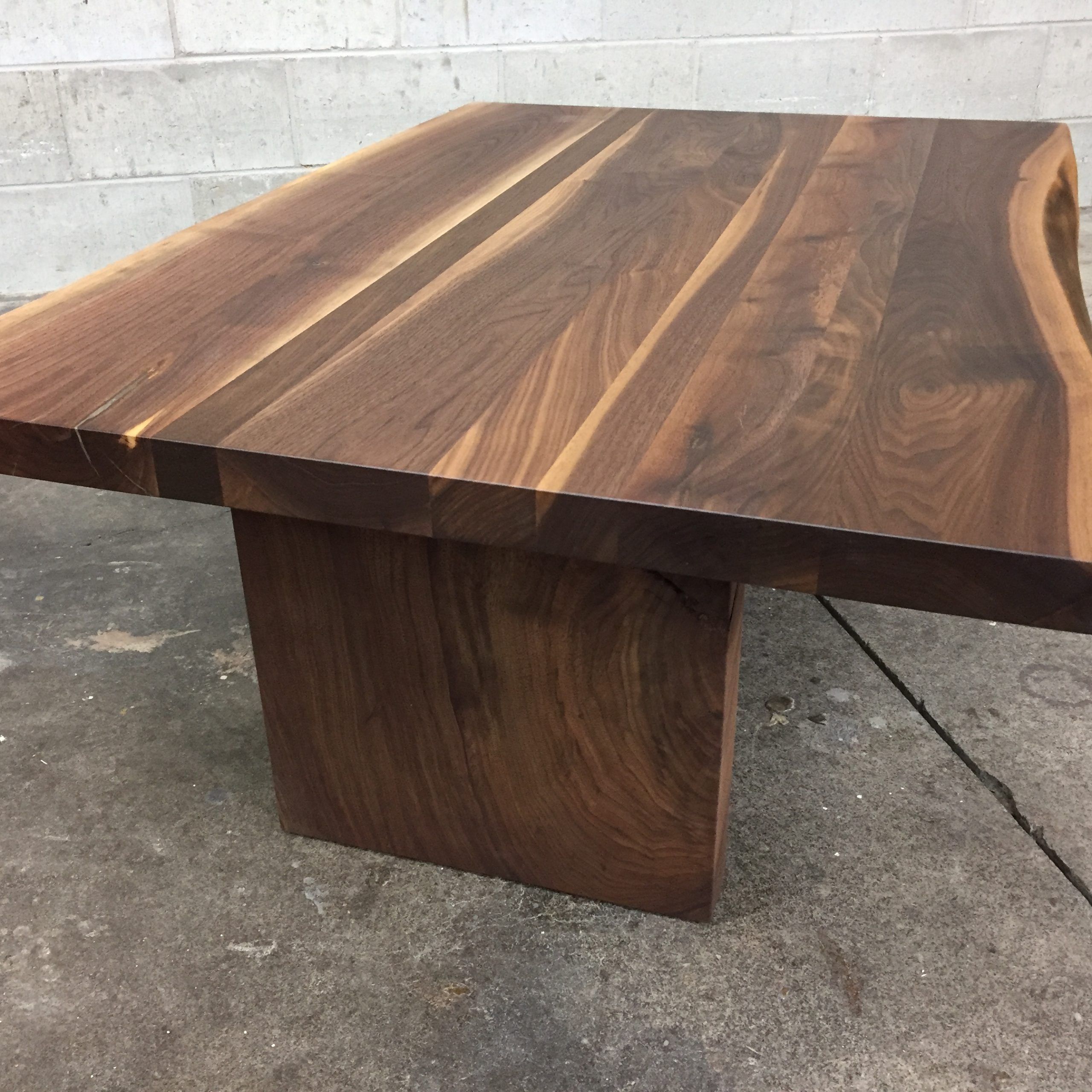 Laminated Live Edge Black Walnut Coffee Table – Solu Custom Hardwood Pertaining To Walnut Coffee Tables (Photo 5 of 15)