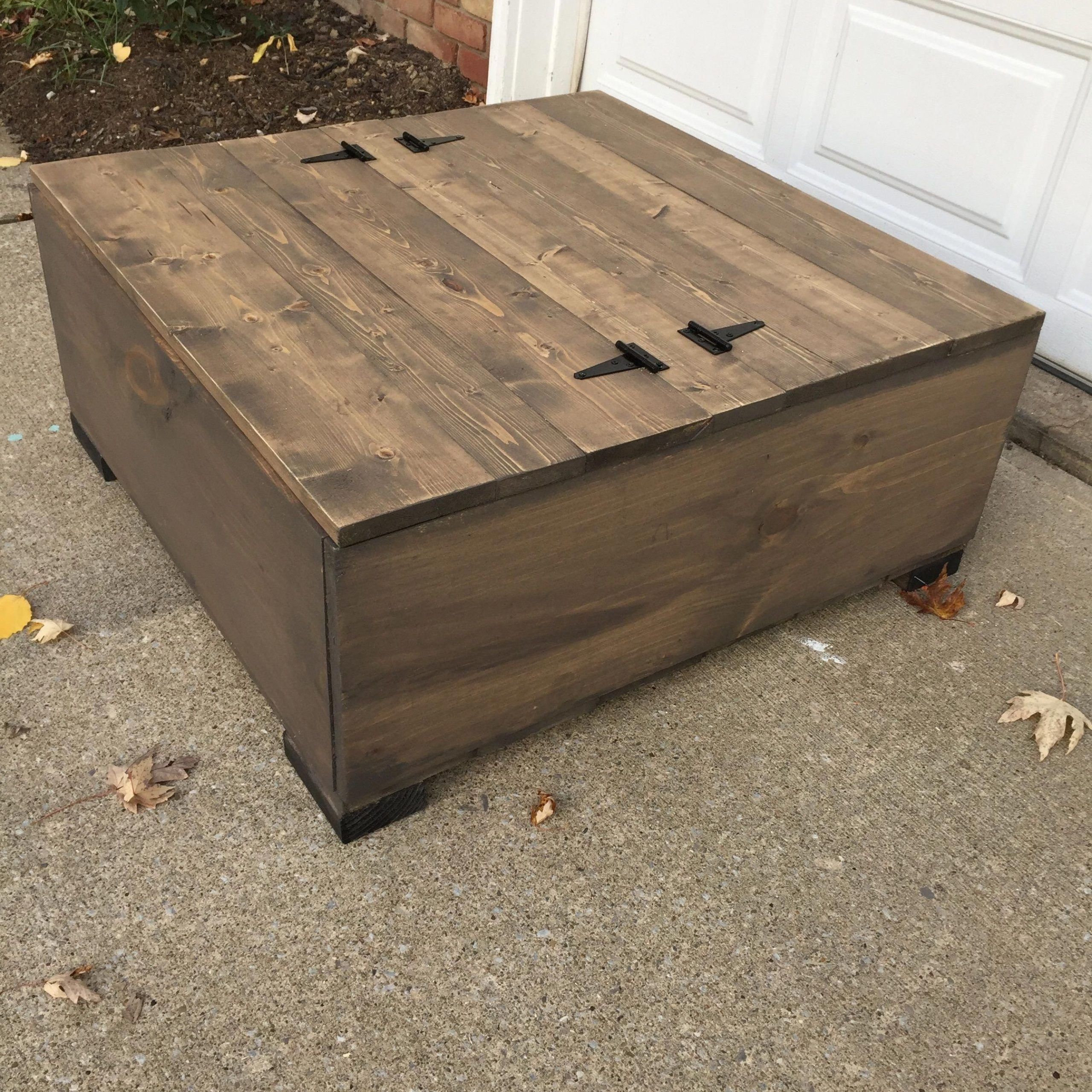 Learn How To Build This Rolling Storage Coffee Table In This How To Throughout Outdoor Coffee Tables With Storage (Photo 14 of 15)