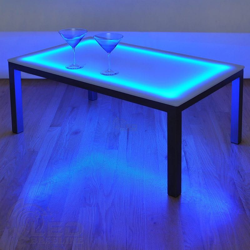Led Coffee Table | Led Lighted Coffee Table | Led Lighted Furniture For Rectangular Led Coffee Tables (Photo 15 of 15)
