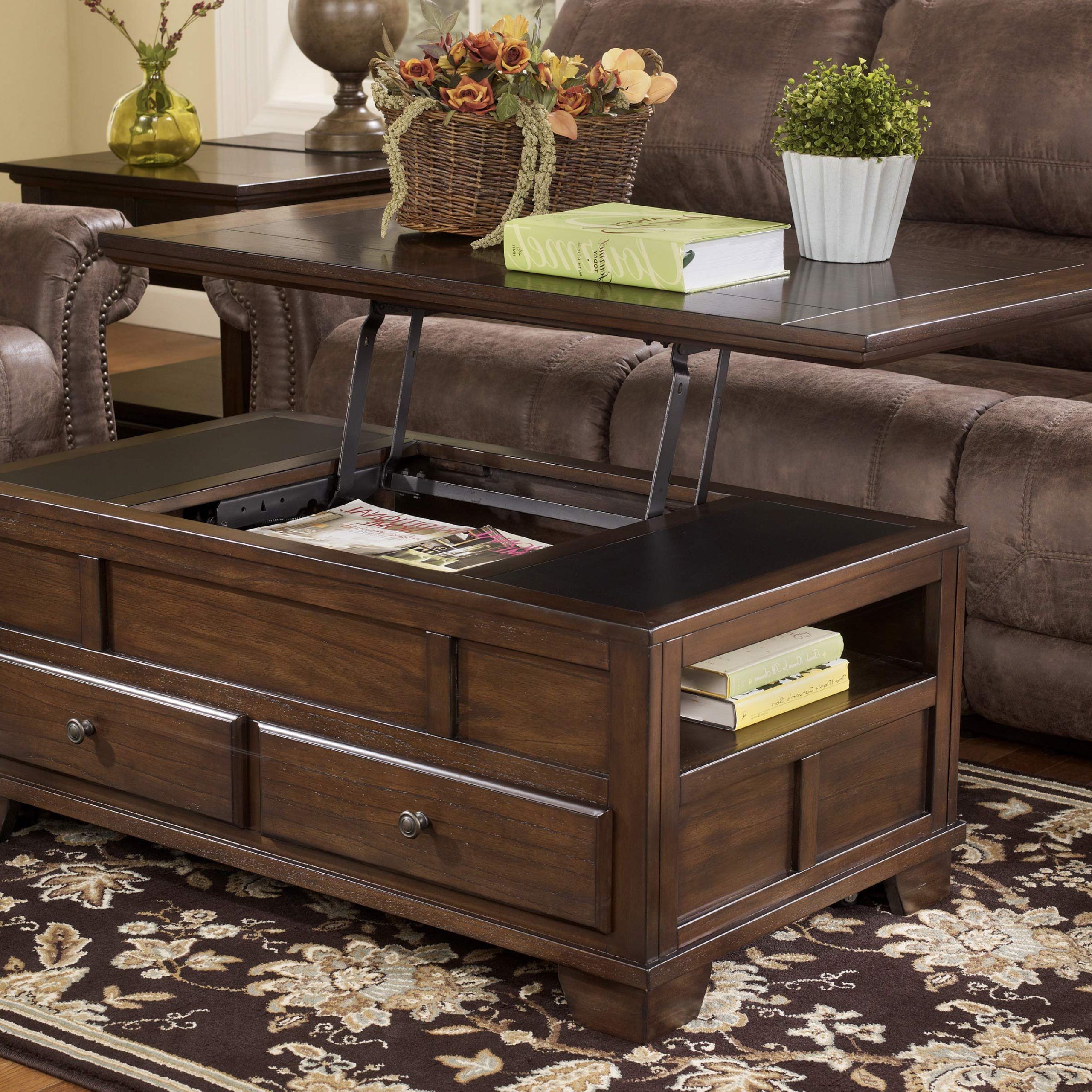 Lift Top Coffee Tables With Storage Within Lift Top Coffee Tables With Storage Drawers (View 3 of 15)