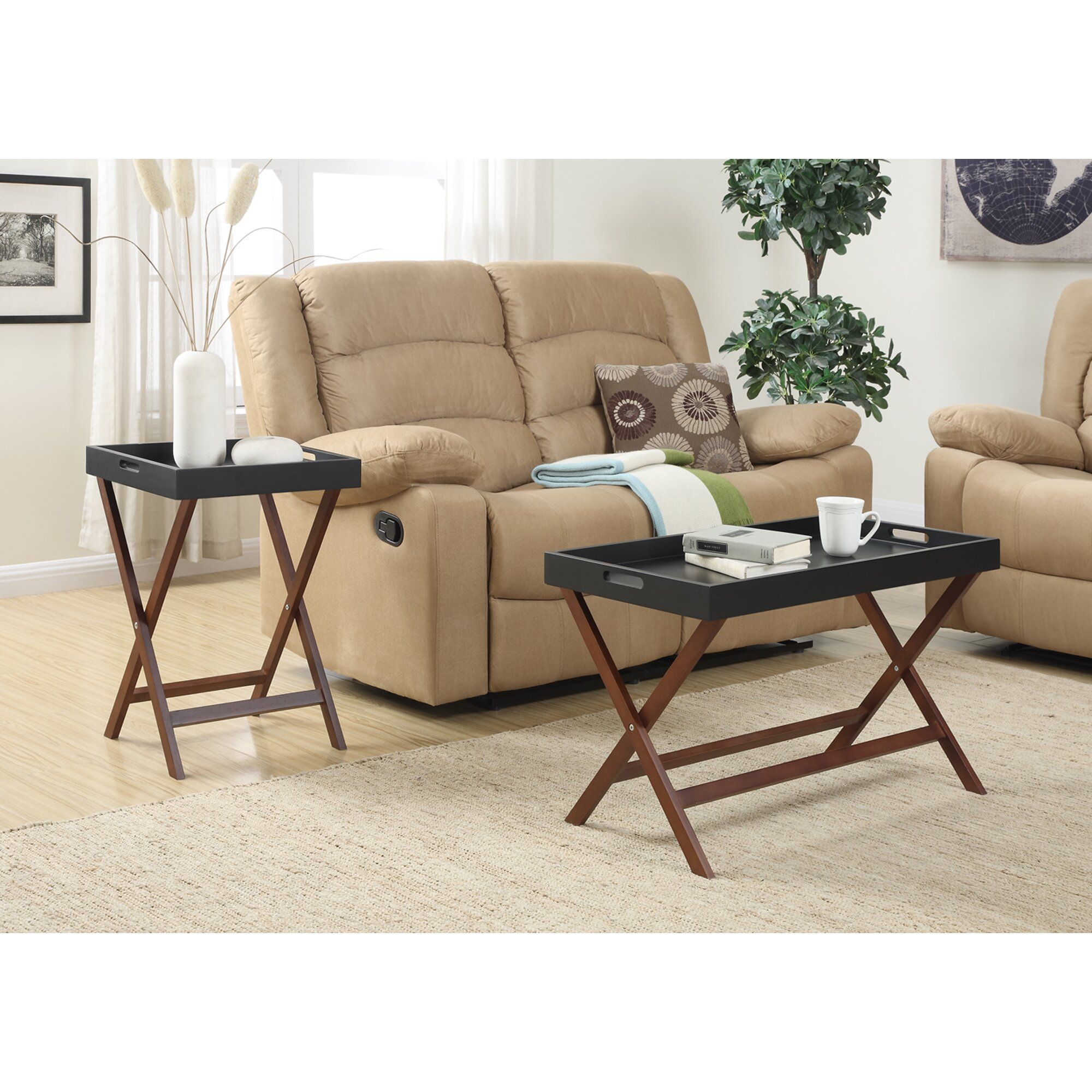 Lockheart Coffee Table With Removable Tray | Wayfair For Detachable Tray Coffee Tables (View 3 of 15)