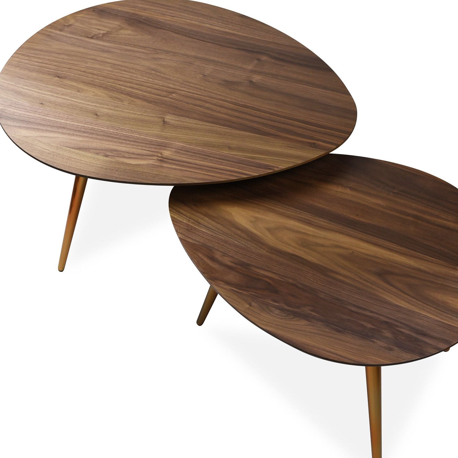 Maddox Mid Century Modern Nesting Coffee Table Set – Edloe Finch Pertaining To Wooden Mid Century Coffee Tables (View 14 of 15)