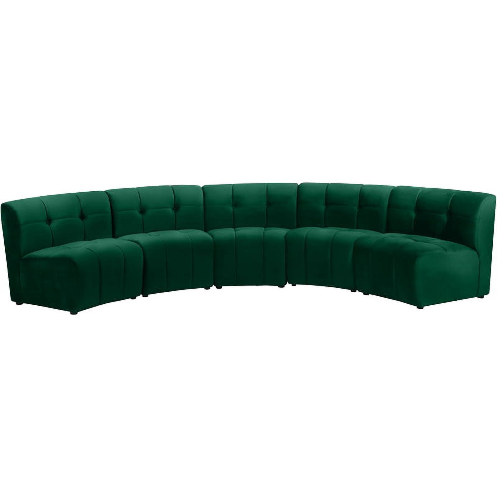 Featured Photo of 2024 Latest Green Velvet Modular Sectionals