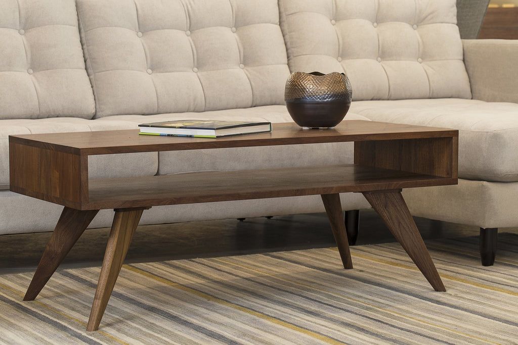Mid Century Modern Coffee Table Solid Wood Handmade – T.y. Fine Furniture With Regard To Wooden Mid Century Coffee Tables (Photo 9 of 15)