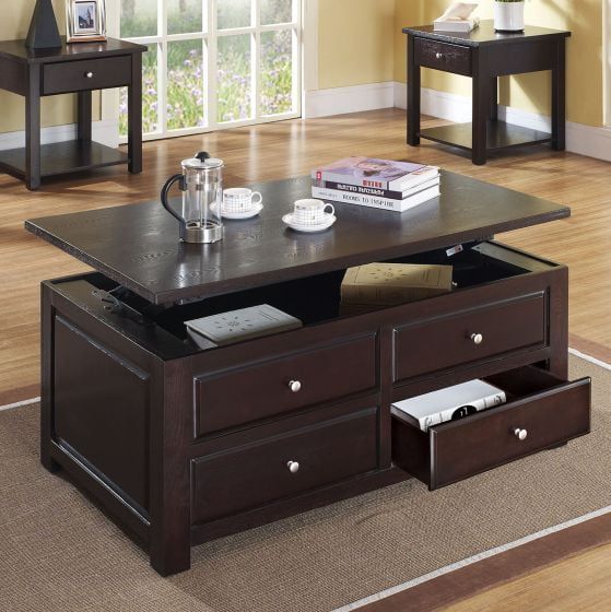 Modern Functional Lift Top Coffee Living Room Table With Storage Throughout Lift Top Coffee Tables With Storage Drawers (Photo 7 of 15)