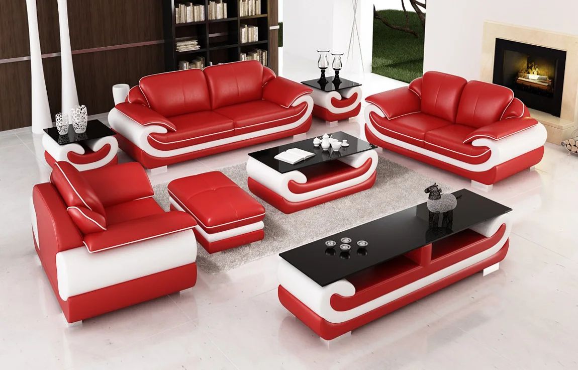 Modern Living Room Furniture Luxury Leather Sofa Set U Shaped Sectional  Couch Living Room Sofas – Aliexpress With Modern U Shaped Sectional Couch Sets (View 12 of 15)