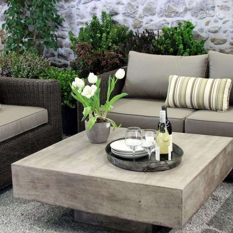 Modern Outdoor Coffee Table Ideas – An Elegant Decor For Garden Or Patio Throughout Modern Outdoor Patio Coffee Tables (View 2 of 15)