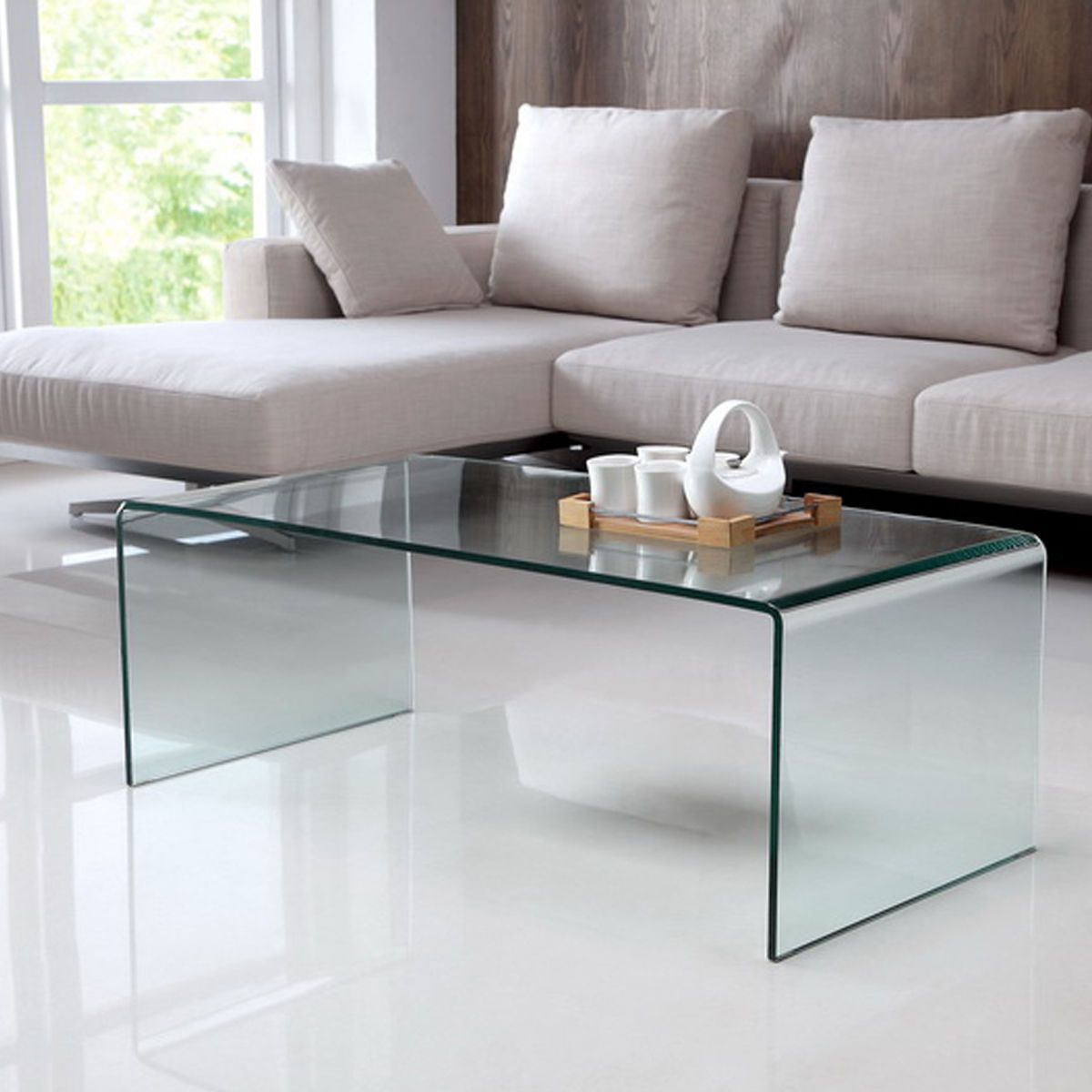 Modern Tempered Glass Coffee Cocktail Table Accent Living Room Furniture With Regard To Tempered Glass Coffee Tables (View 3 of 15)