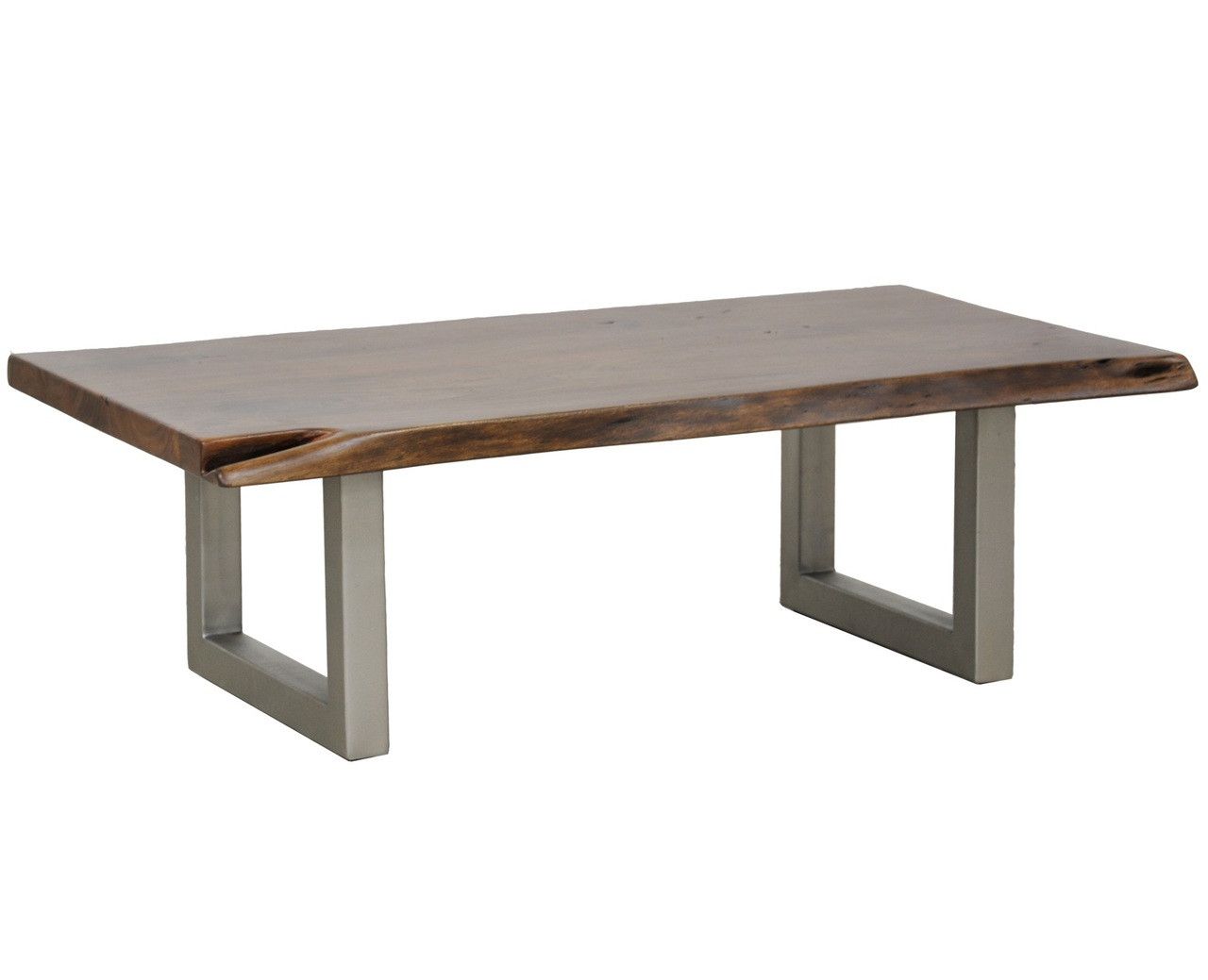 Montana Solid Wood Metal Leg Coffee Table | Zin Home With Coffee Tables With Solid Legs (View 7 of 15)