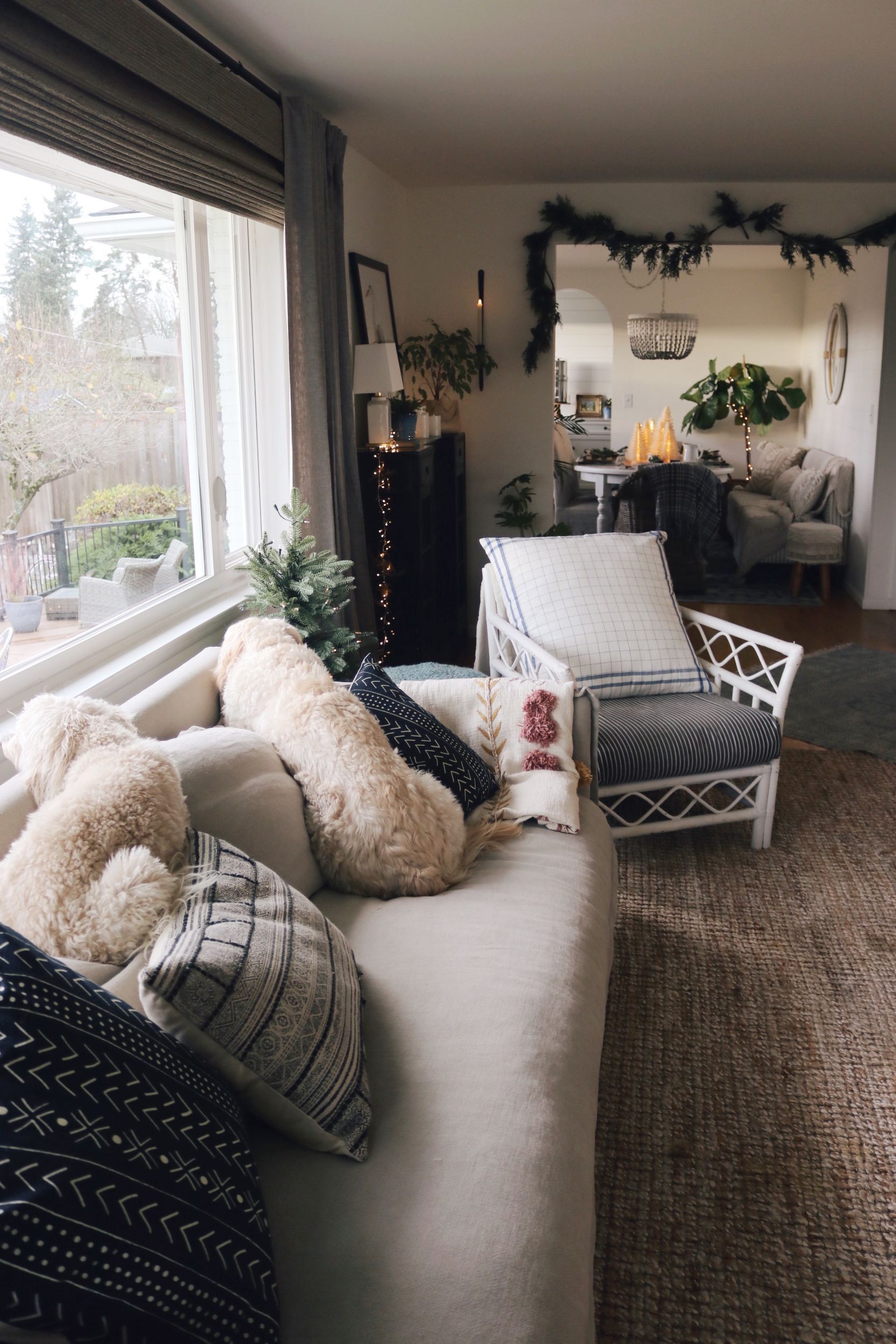 New Linen Slipcovered Sofa In The Living Room! – The Inspired Room Inside Gray Linen Sofas (Photo 15 of 15)