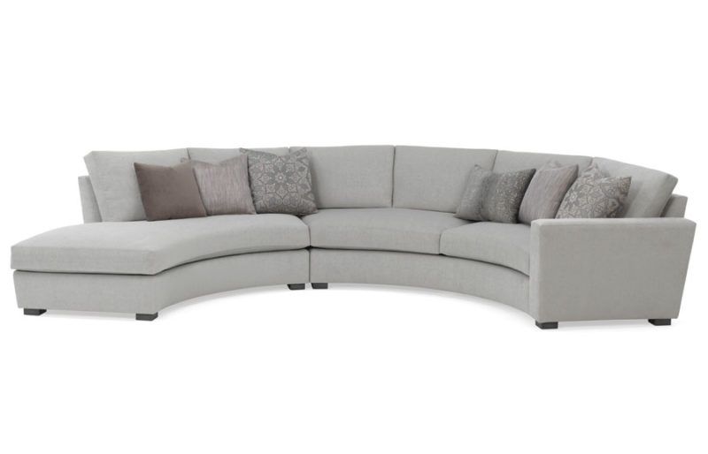 Newport Curved Sectional (with Bumper) | Rene Cazares Intended For 130&quot; Curved Sectionals (Photo 1 of 15)