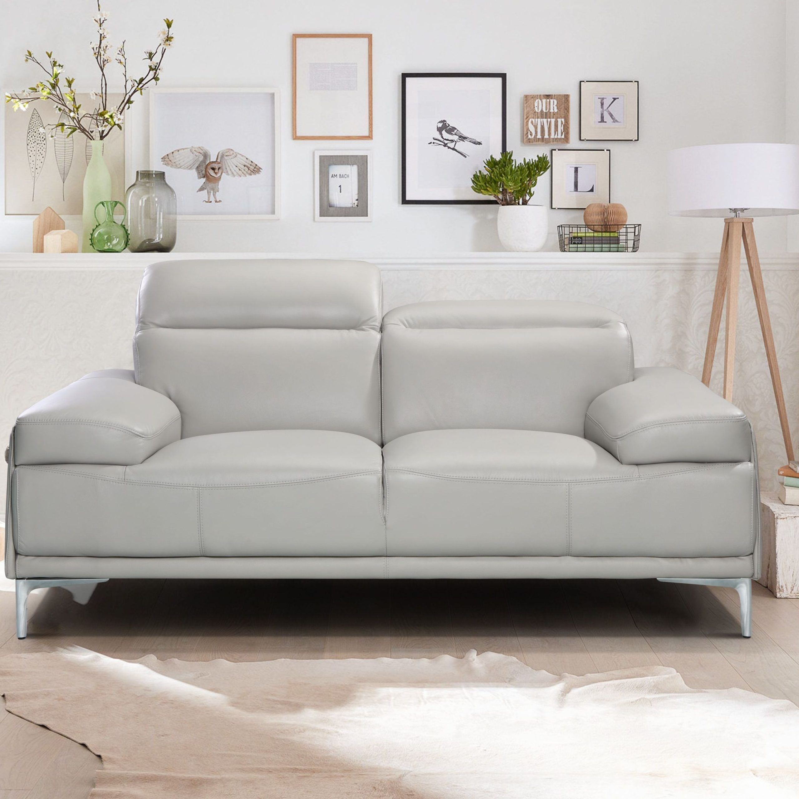 Nicolo Light Grey Loveseat From Jnm | Coleman Furniture Throughout Modern Light Grey Loveseat Sofas (View 15 of 15)