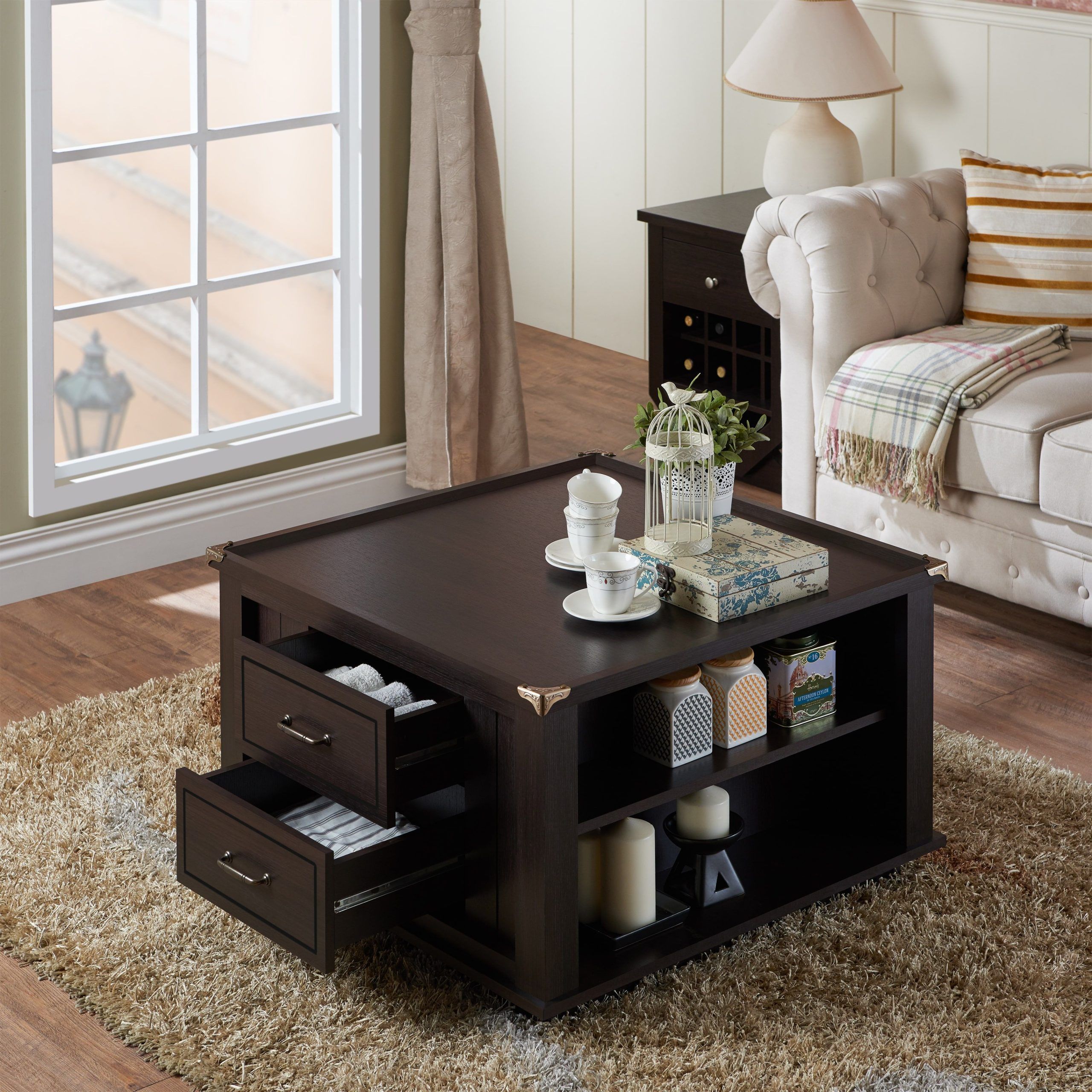 Our Best Living Room Furniture Deals | Coffee Table, Furniture Of Pertaining To Transitional Square Coffee Tables (View 8 of 15)