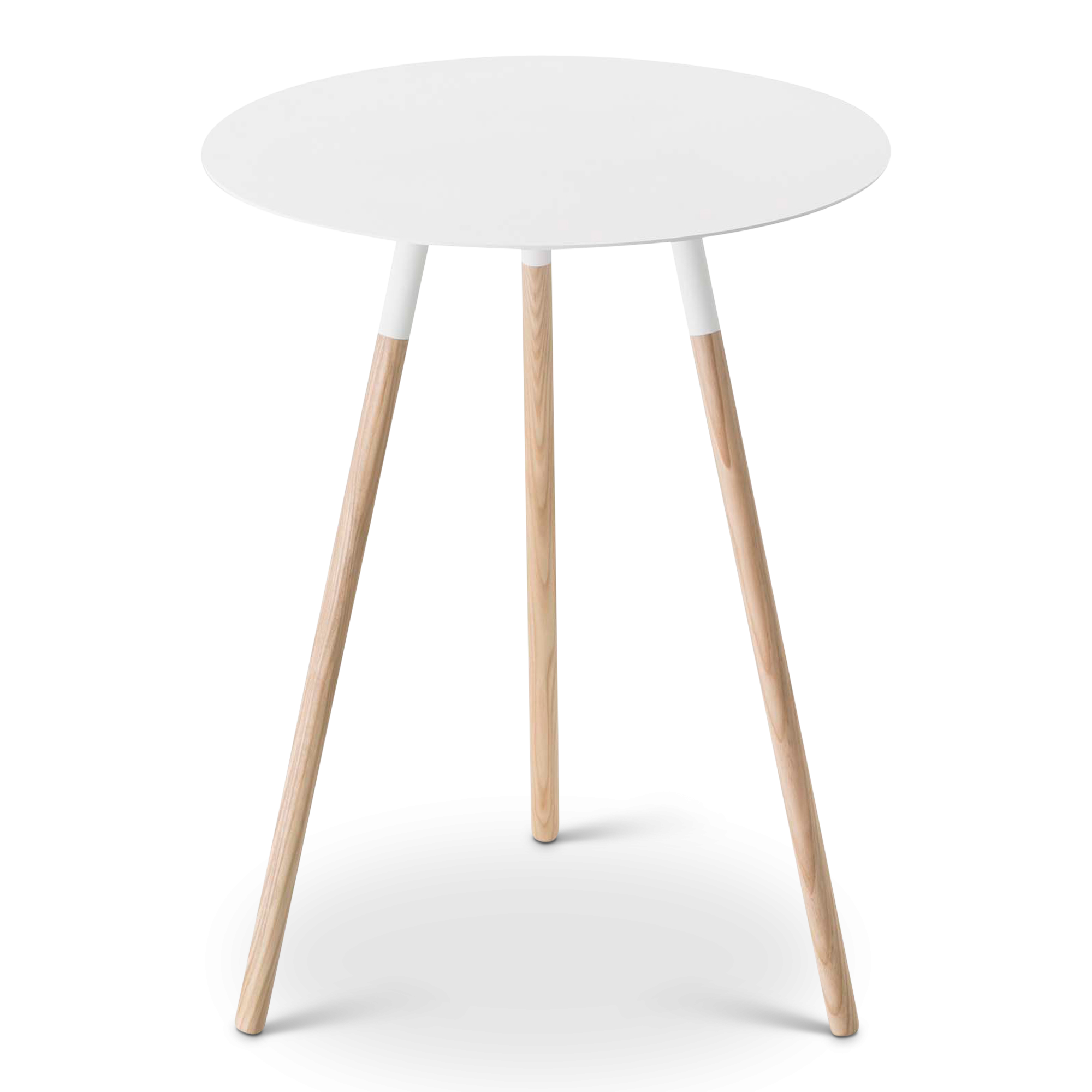 Plain Round Side Table, White – Gessato Design Store With Regard To Transparent Side Tables For Living Rooms (View 7 of 15)