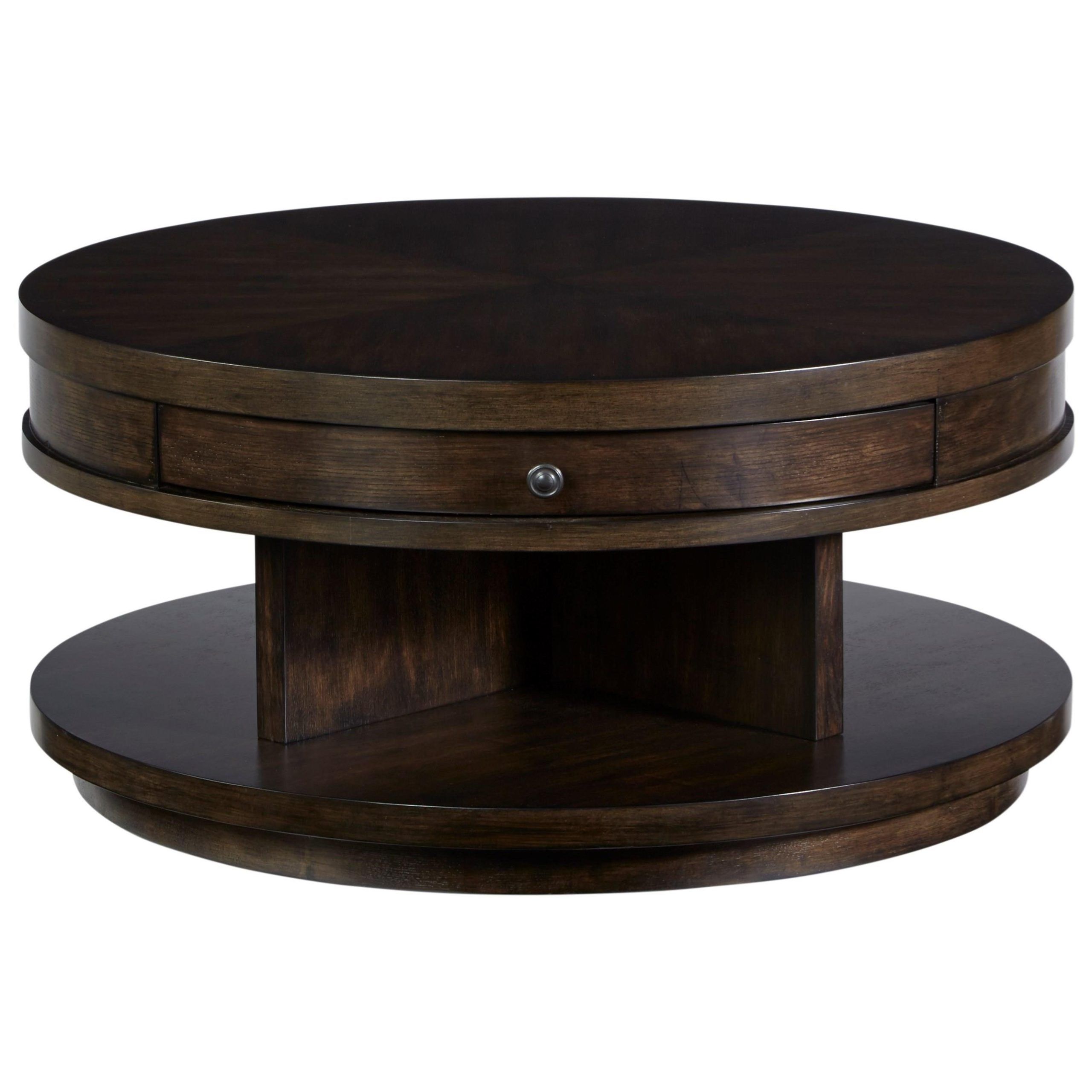 Progressive Furniture Augustine Casual Round Cocktail Table With 1 Intended For Progressive Furniture Cocktail Tables (View 10 of 15)