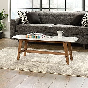 Rectangular Contemporary Coffee Table In Fine Walnut | Mathis Brothers Pertaining To Rectangle Coffee Tables (View 11 of 15)