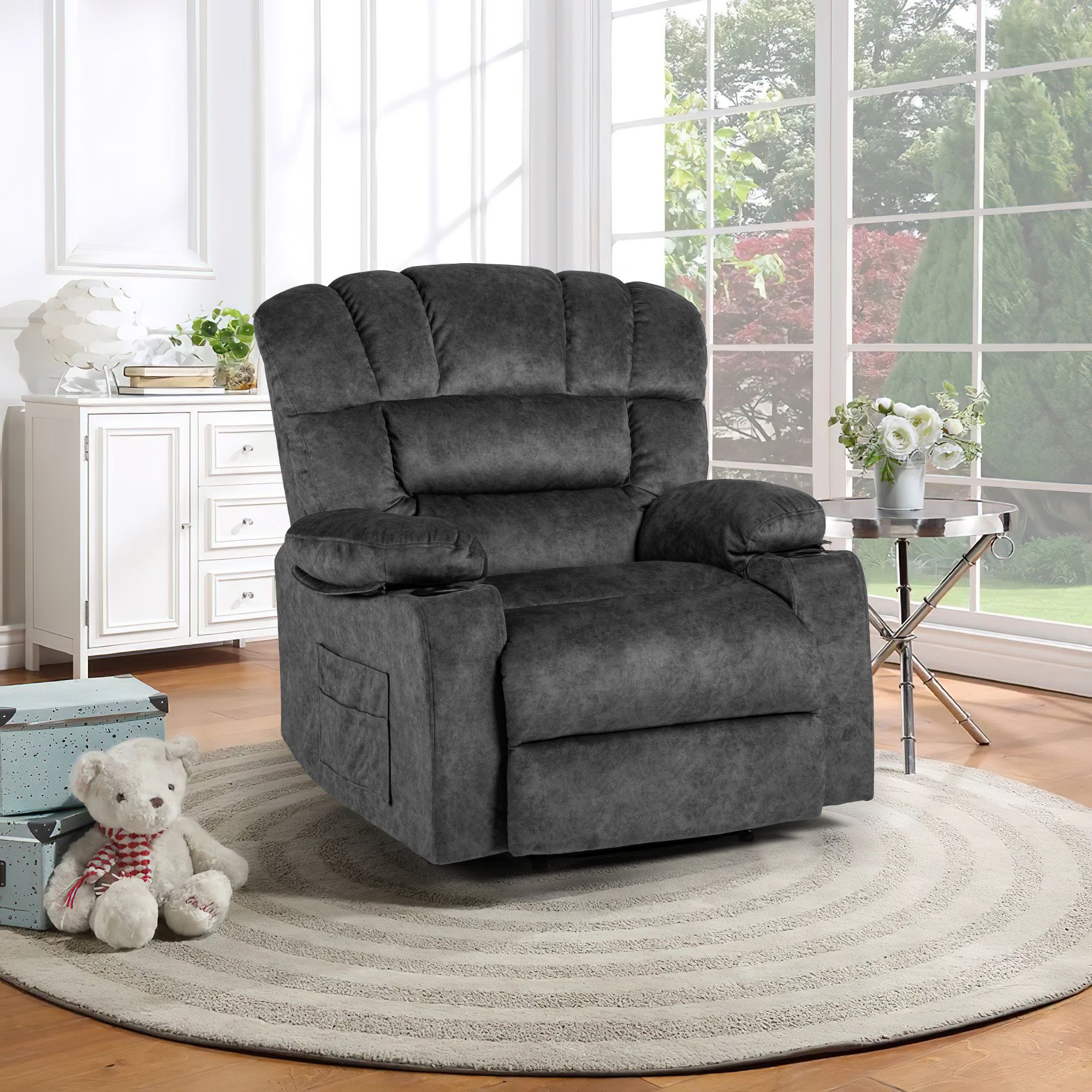 Featured Photo of The 15 Best Collection of Modern Velvet Upholstered Recliner Chairs