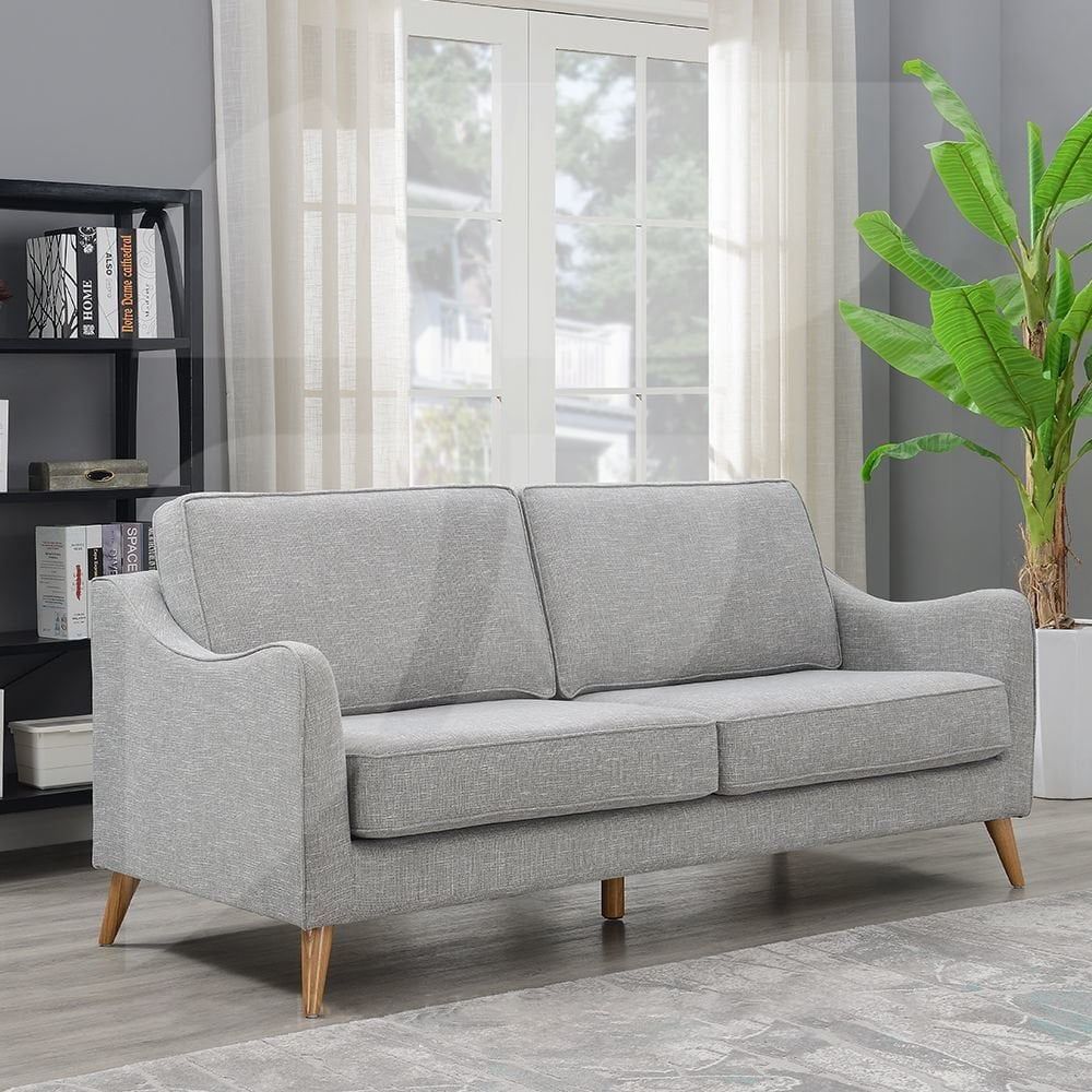 Robyn Grey Linen Linen Sofa – Sofas & Armchairs From Home Centre Direct Uk Inside Gray Linen Sofas (View 7 of 15)