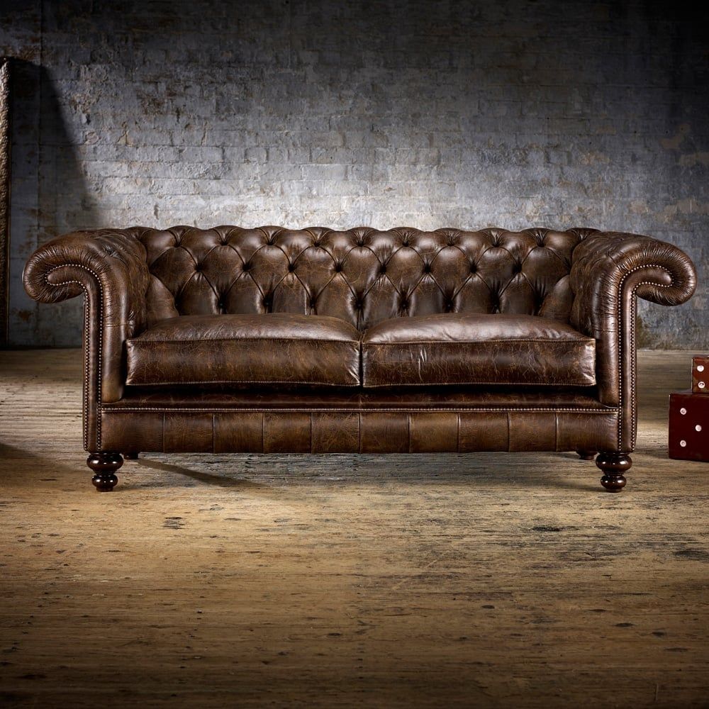 Rochester 3 Seater Sofa – Sofas From Timeless Chesterfields Uk With Regard To Traditional 3 Seater Sofas (Photo 4 of 15)