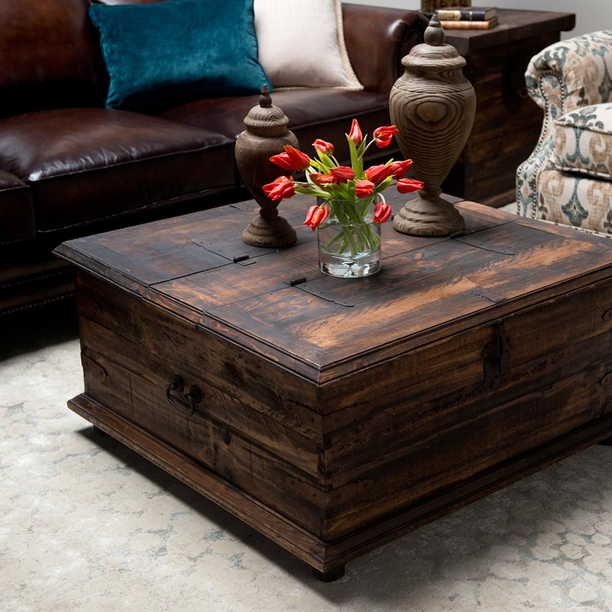 Rustic Trunk Coffee Table For Your Living Room – Homes Furniture Ideas In Rustic Wood Coffee Tables (Photo 10 of 15)