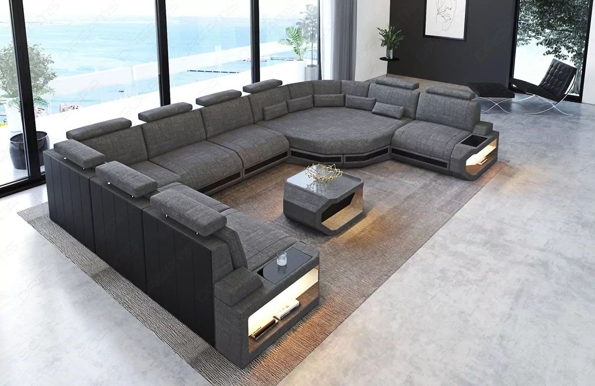 Sectional Fabric Sofa Bel Air Xl With Relax Corner| Sofadreams With Regard To Microfiber Sectional Corner Sofas (View 2 of 15)