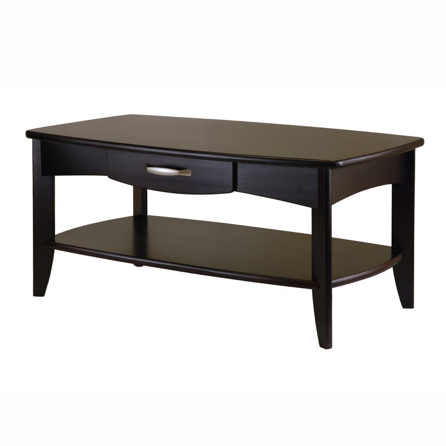 Shop Winsome Wood Danica Dark Espresso Rectangular Coffee Table At Inside Espresso Wood Finish Coffee Tables (View 9 of 15)