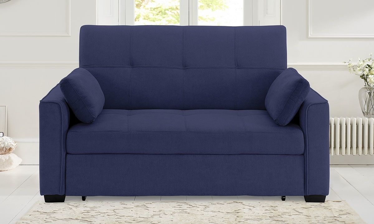 Sleeper Sofa Full Nantucket Navy | Haynes Furniture Intended For Navy Sleeper Sofa Couches (View 4 of 15)